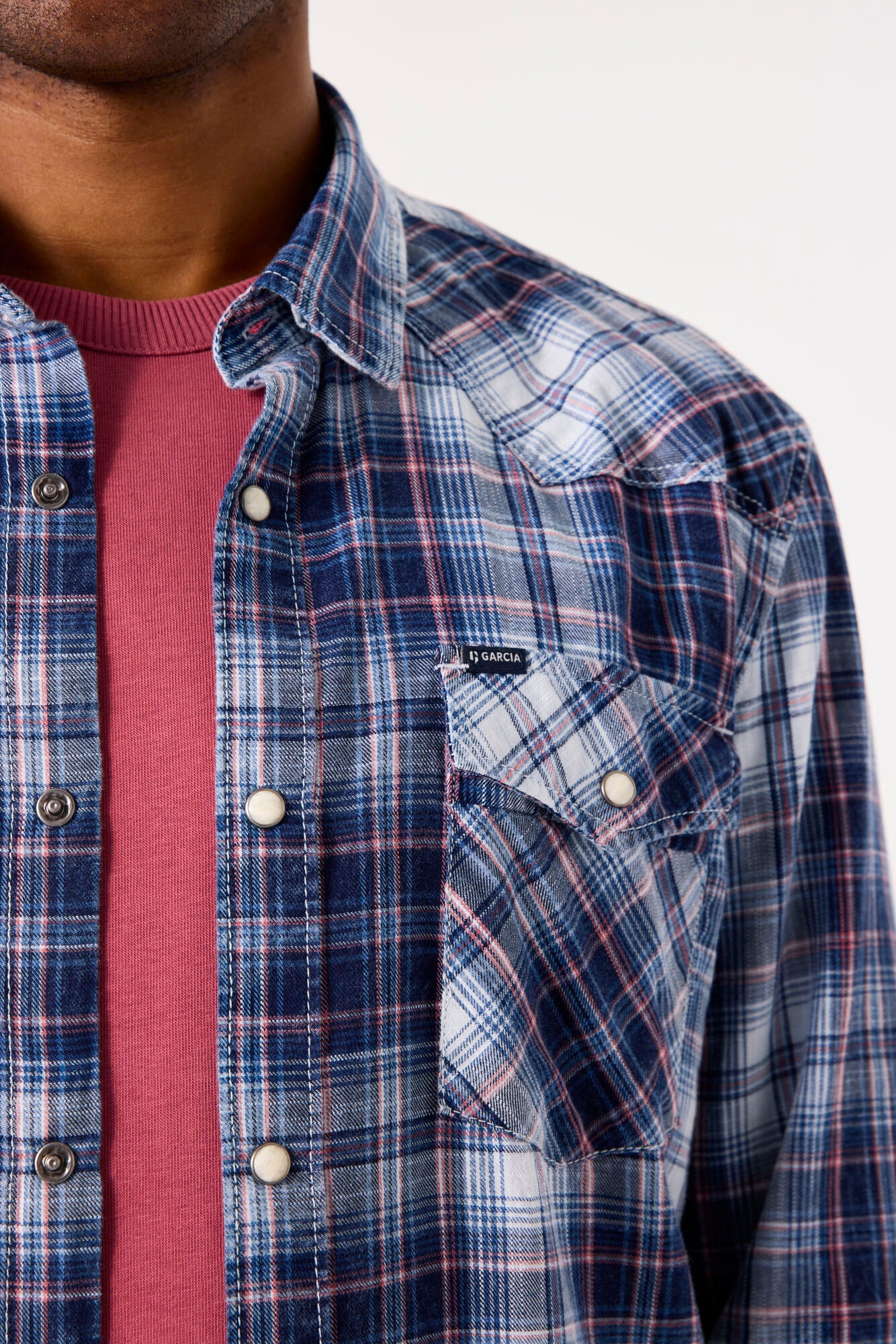 Garcia - Checkered LS Shirt - Indigo