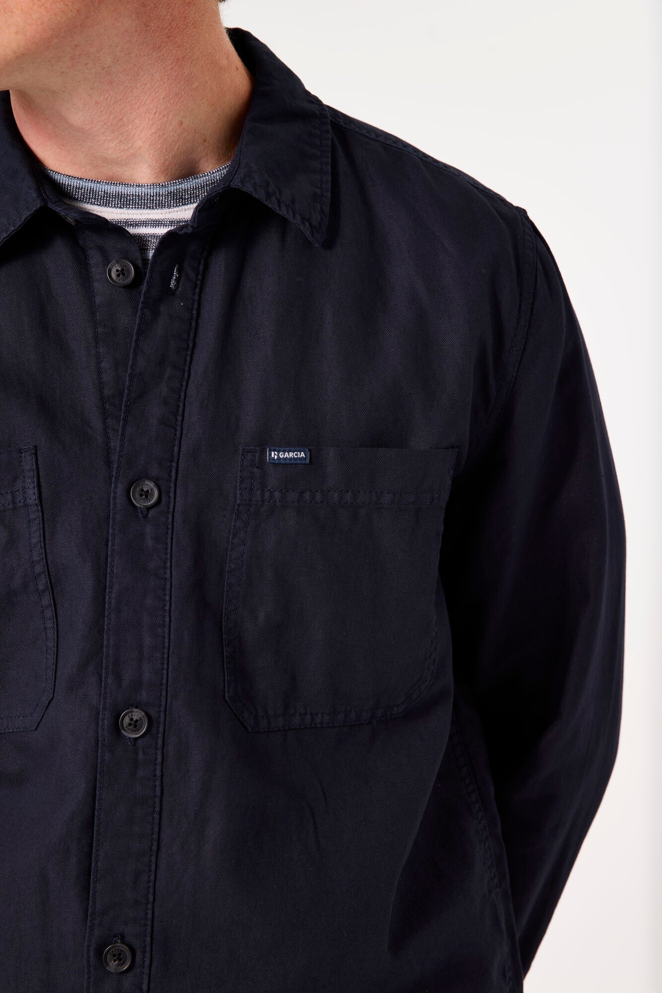 Garcia - Chest Pocket Overshirt - Deep Ink