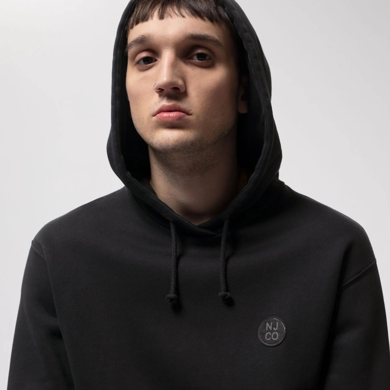 Nudie - Franke NJCO Circle Hoodie - Black