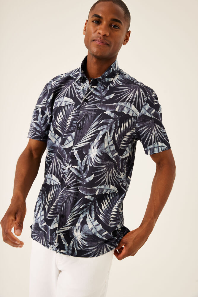 Garcia - Jungle Night SS Shirt - Dark Moon