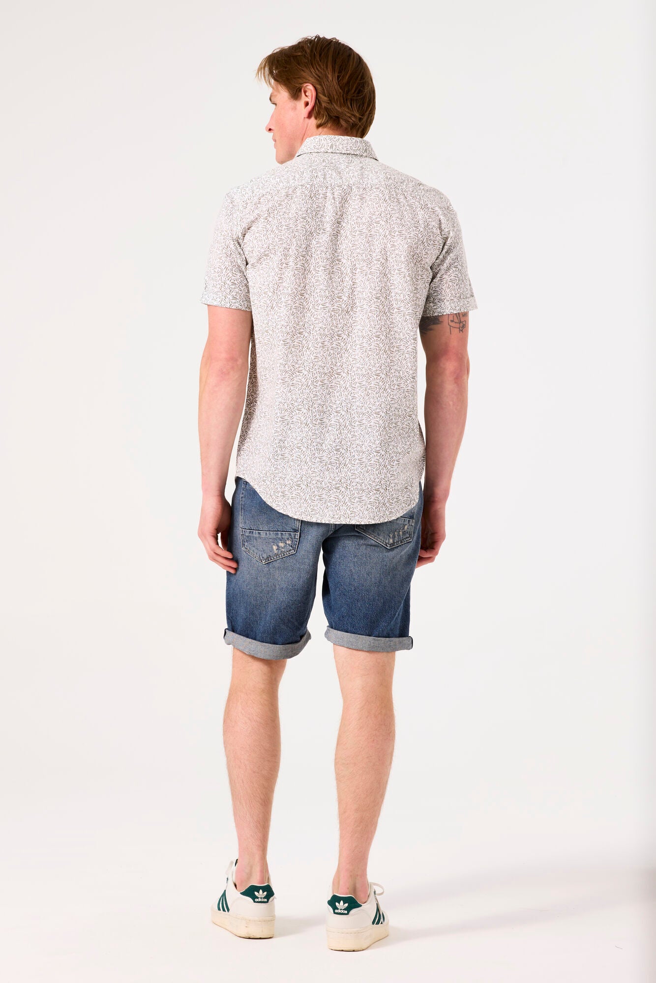Garcia - Fern Print SS Shirt - White