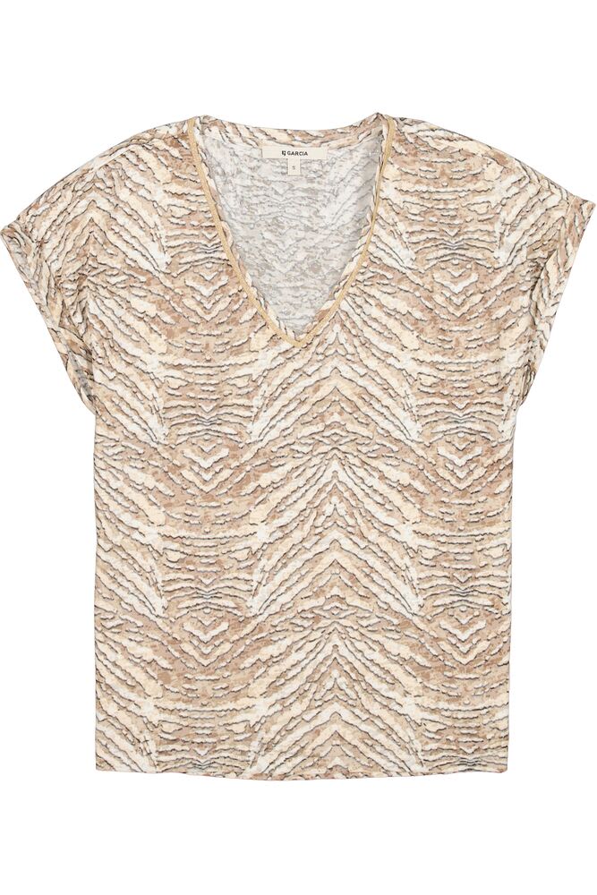 Garcia - Desert V-Neck T-Shirt - Sesame