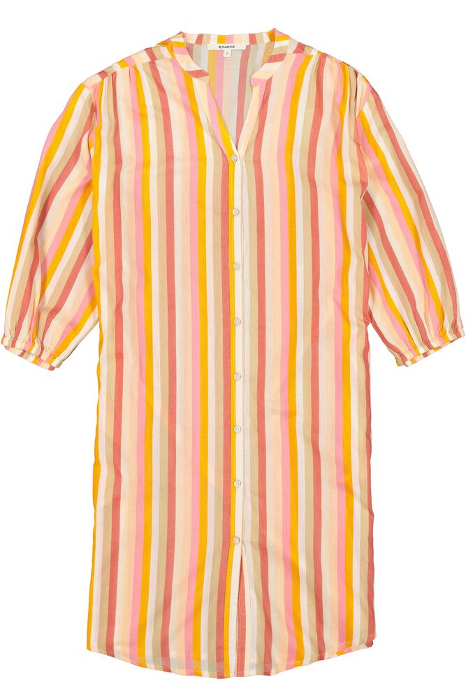 Garcia - Tropical Stripe Dress - Off White/Multi