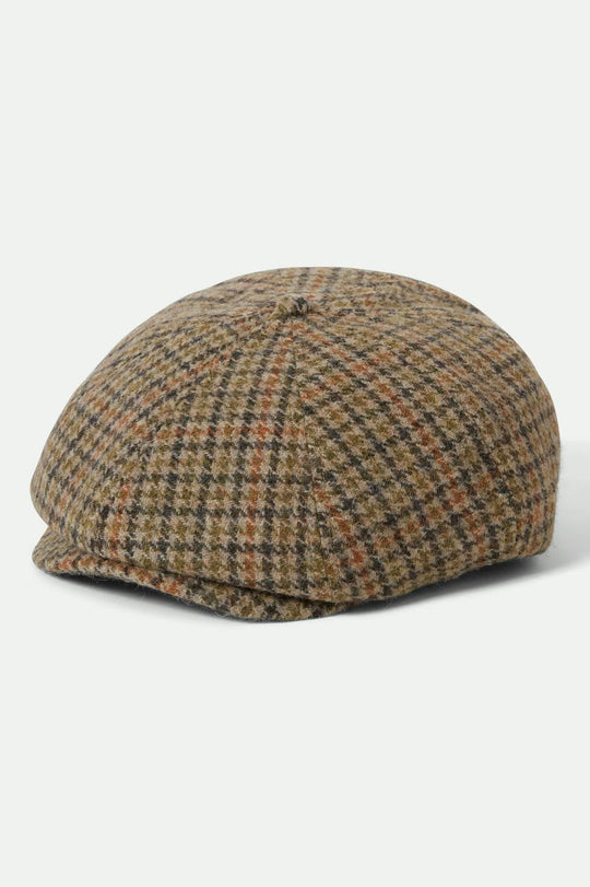 Brixton - Brood Snap Cap - Oatmeal/Charcoal Houndstooth