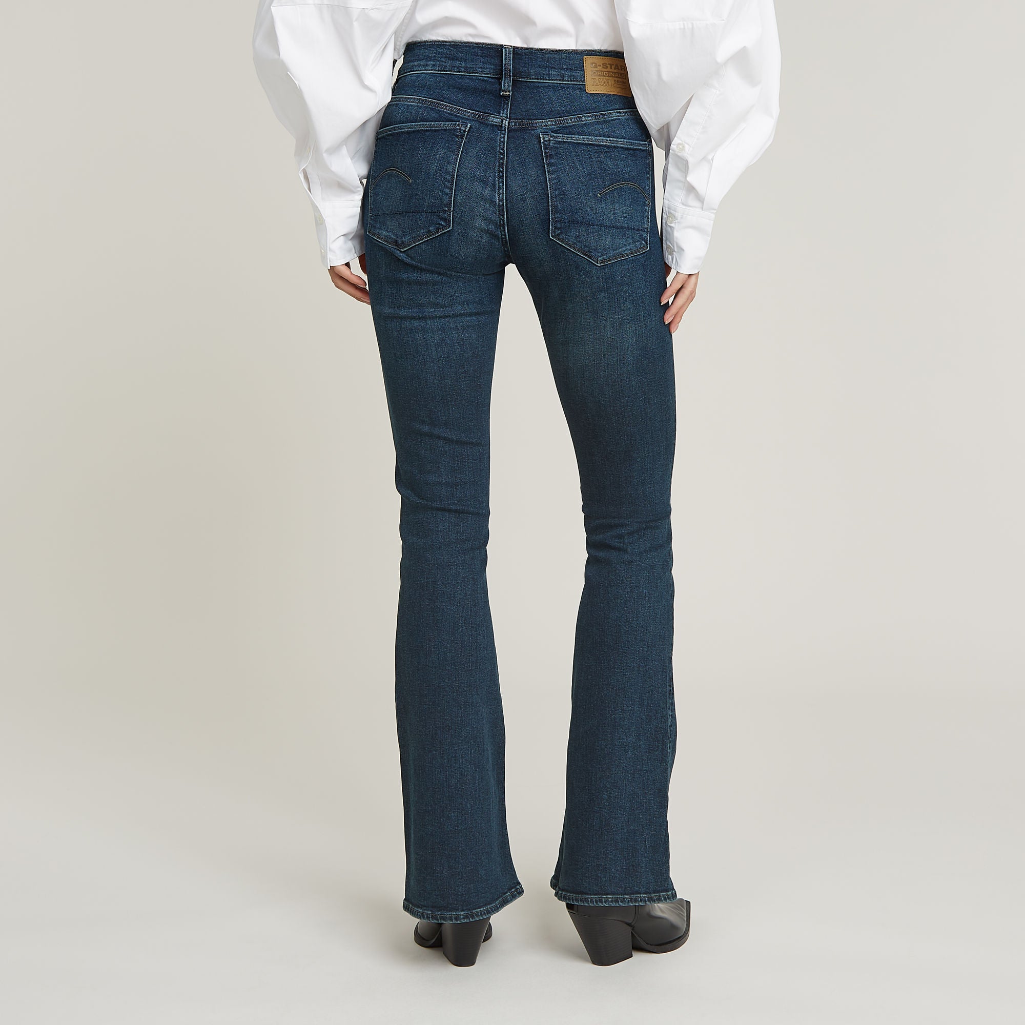 G-Star Raw - 3301 Flare Jean - Worn In Icy Blue