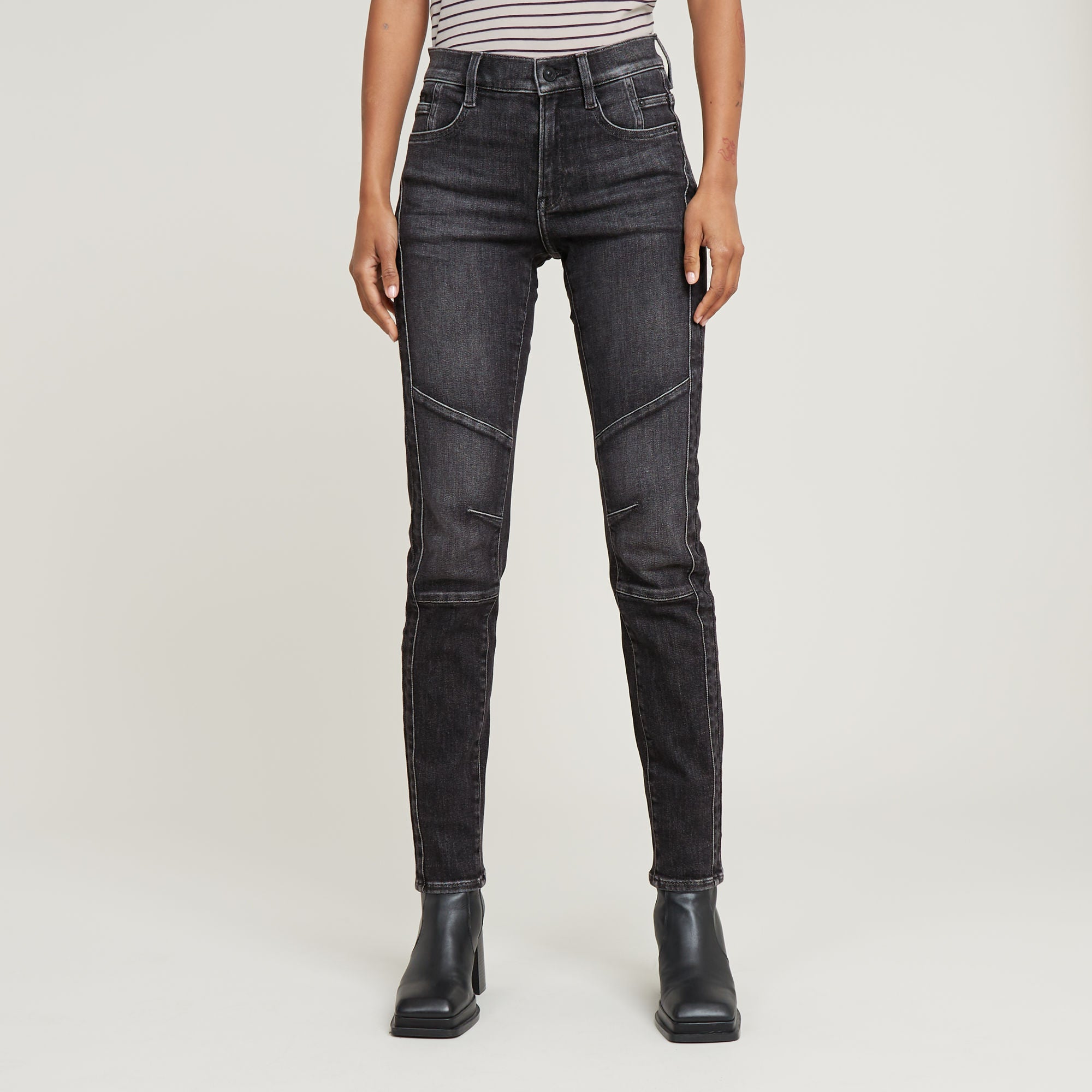 G-Star Raw - Ace 2.0 Biker Slim Straight Jean - Worn In Fossil