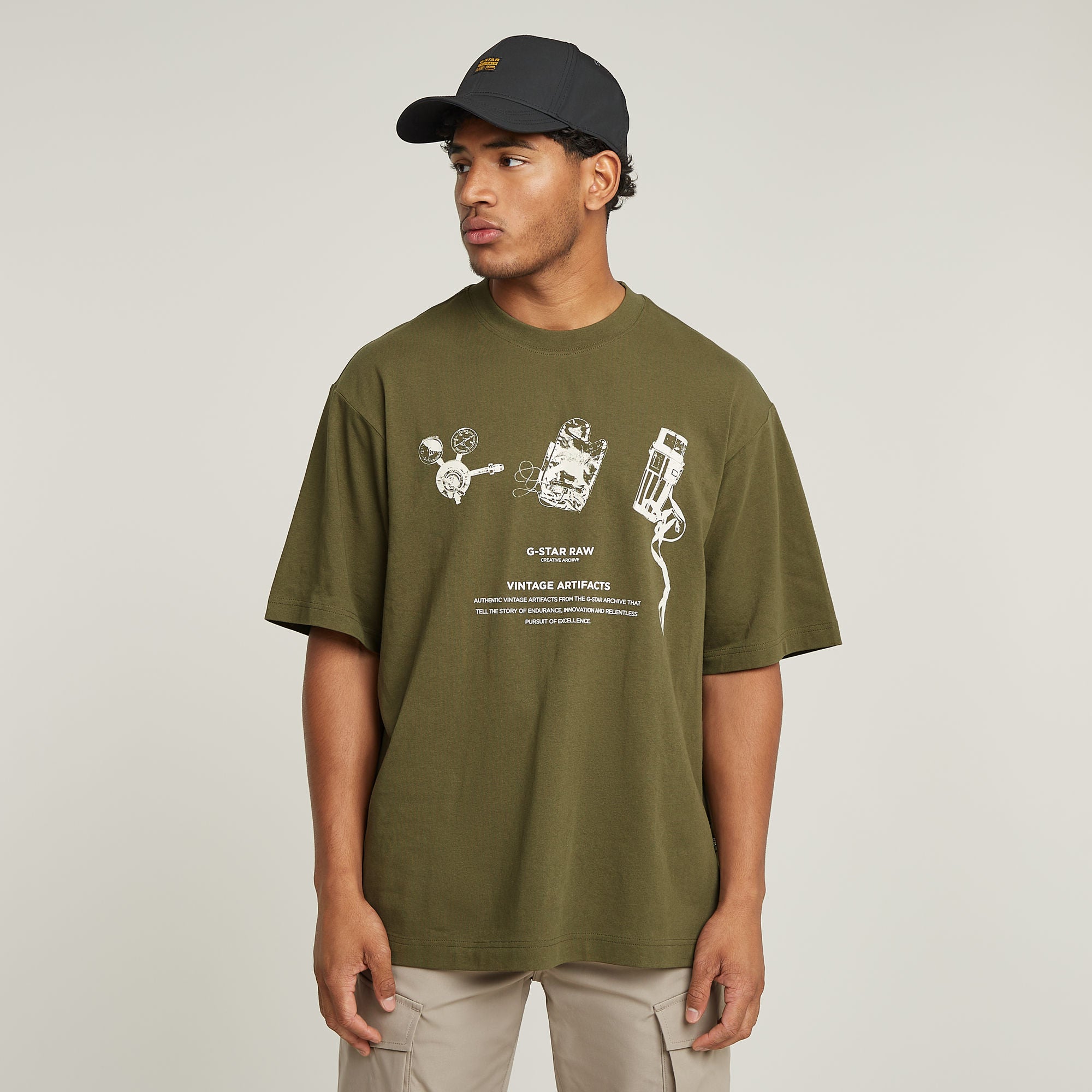 G-Star Raw - Archive Boxy Tee - Shadow Olive
