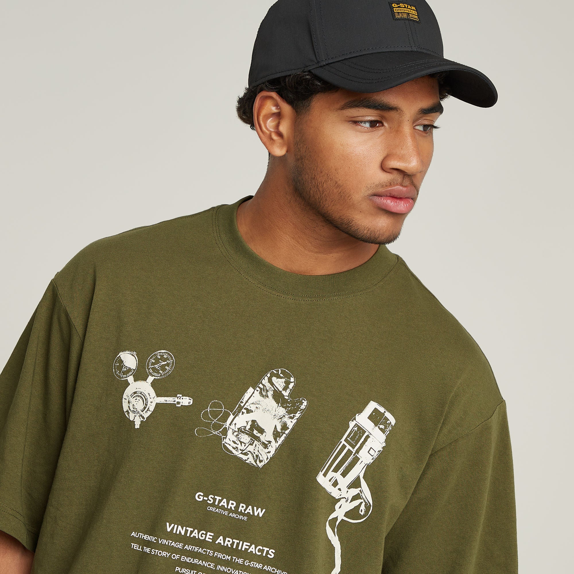 G-Star Raw - Archive Boxy Tee - Shadow Olive