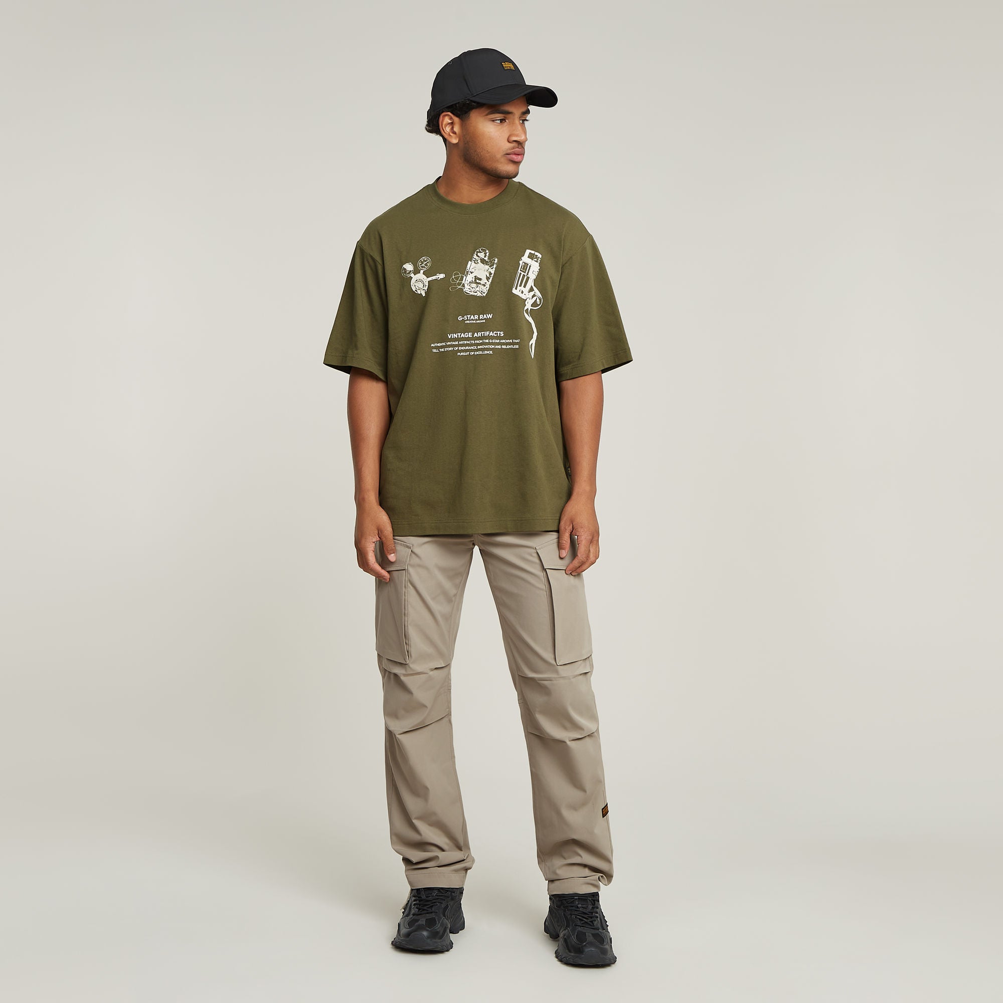 G-Star Raw - Archive Boxy Tee - Shadow Olive