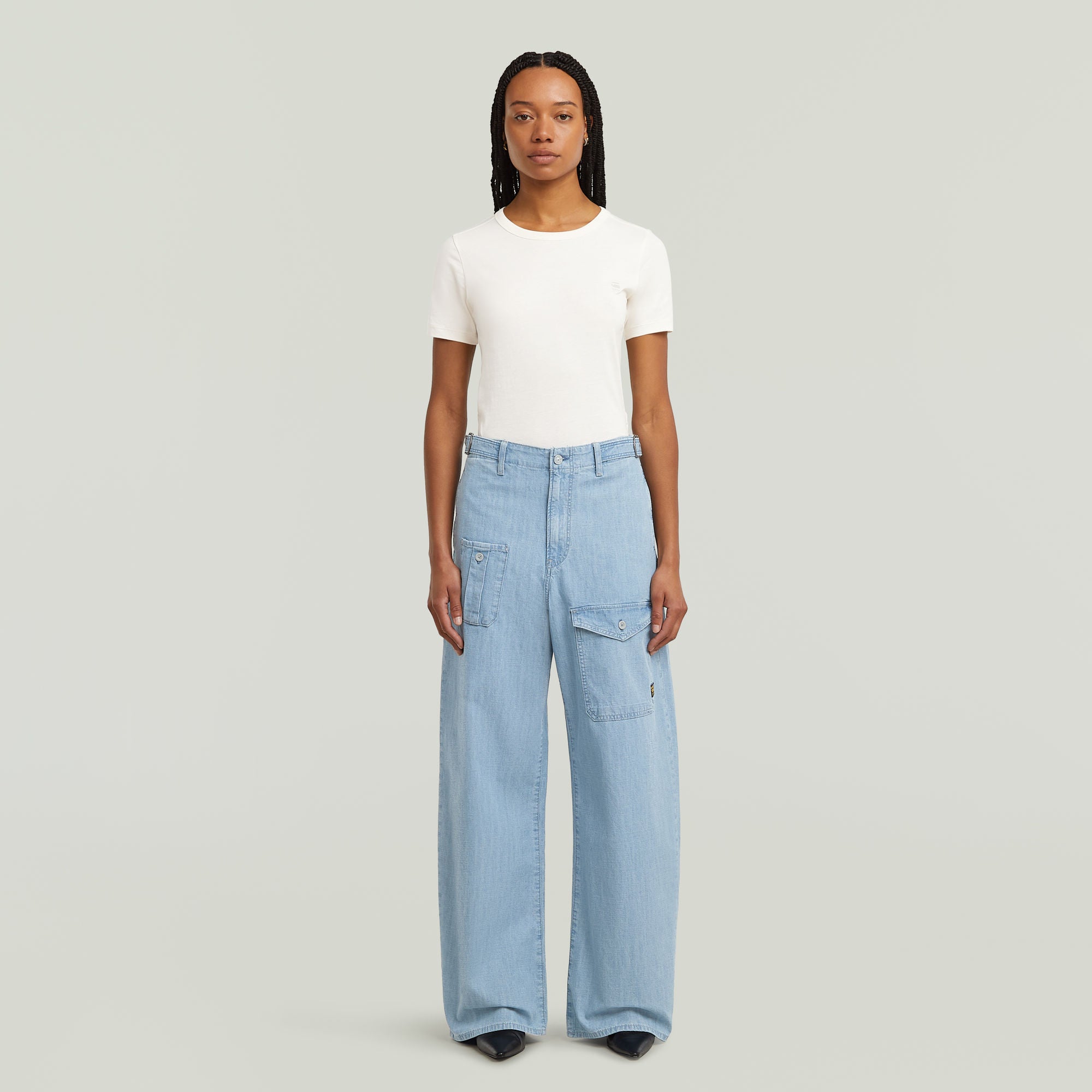 G-Star Raw - Belted Cargo Loose 2.0 Jean - Faded Breeze