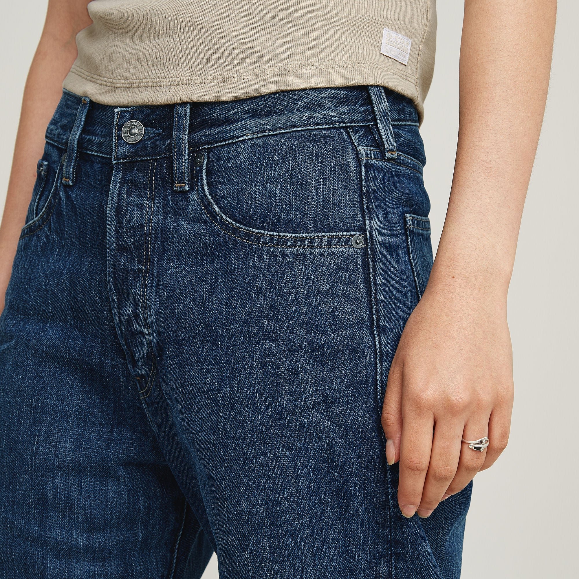 G-Star Raw - Bowey 3D Boyfriend Jean - Worn In Blue Creek