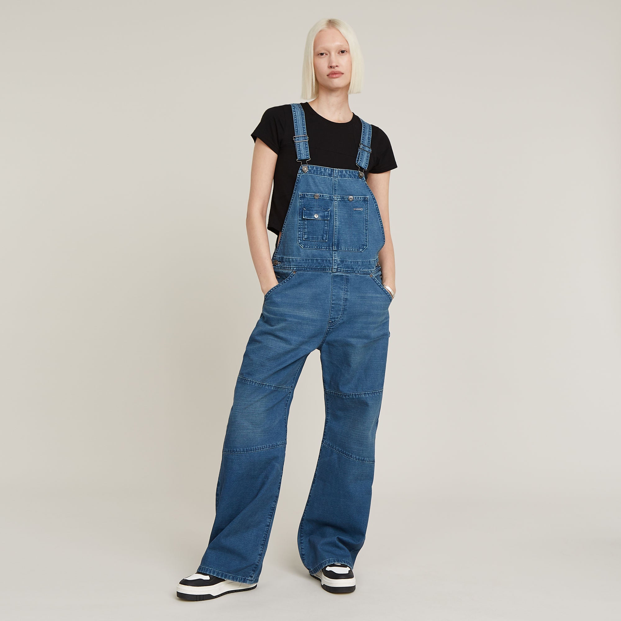 G-Star Raw - Bowey 3D Carpenter Loose Overall - Faded Indigo GD