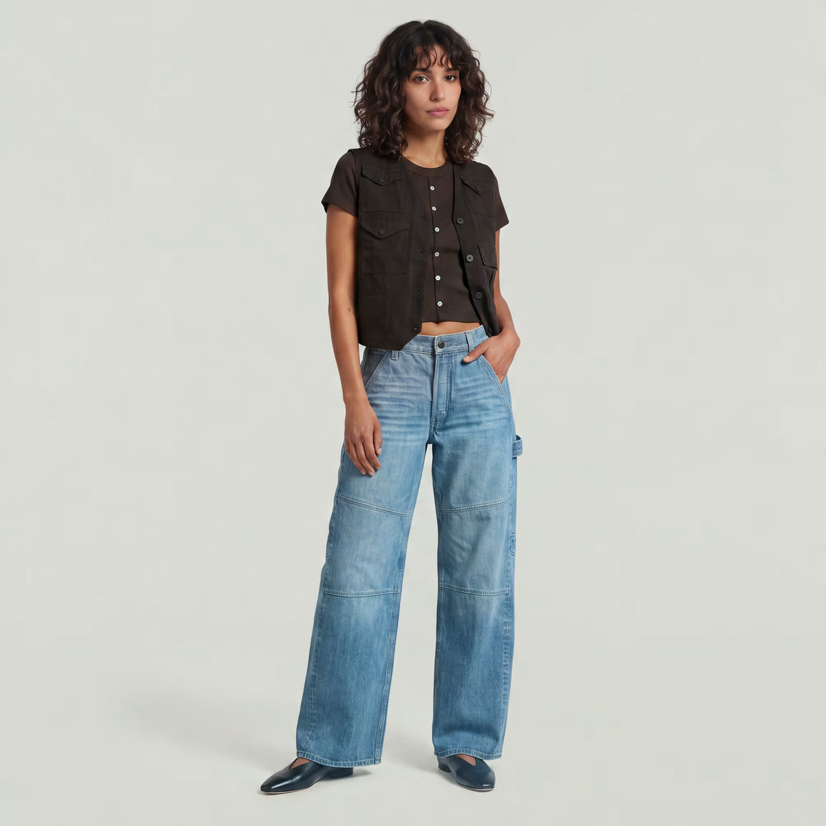 G-Star Raw - Bowey 3D Extreme Carpenter Loose Jean - Antique Faded Moonlit Ocean