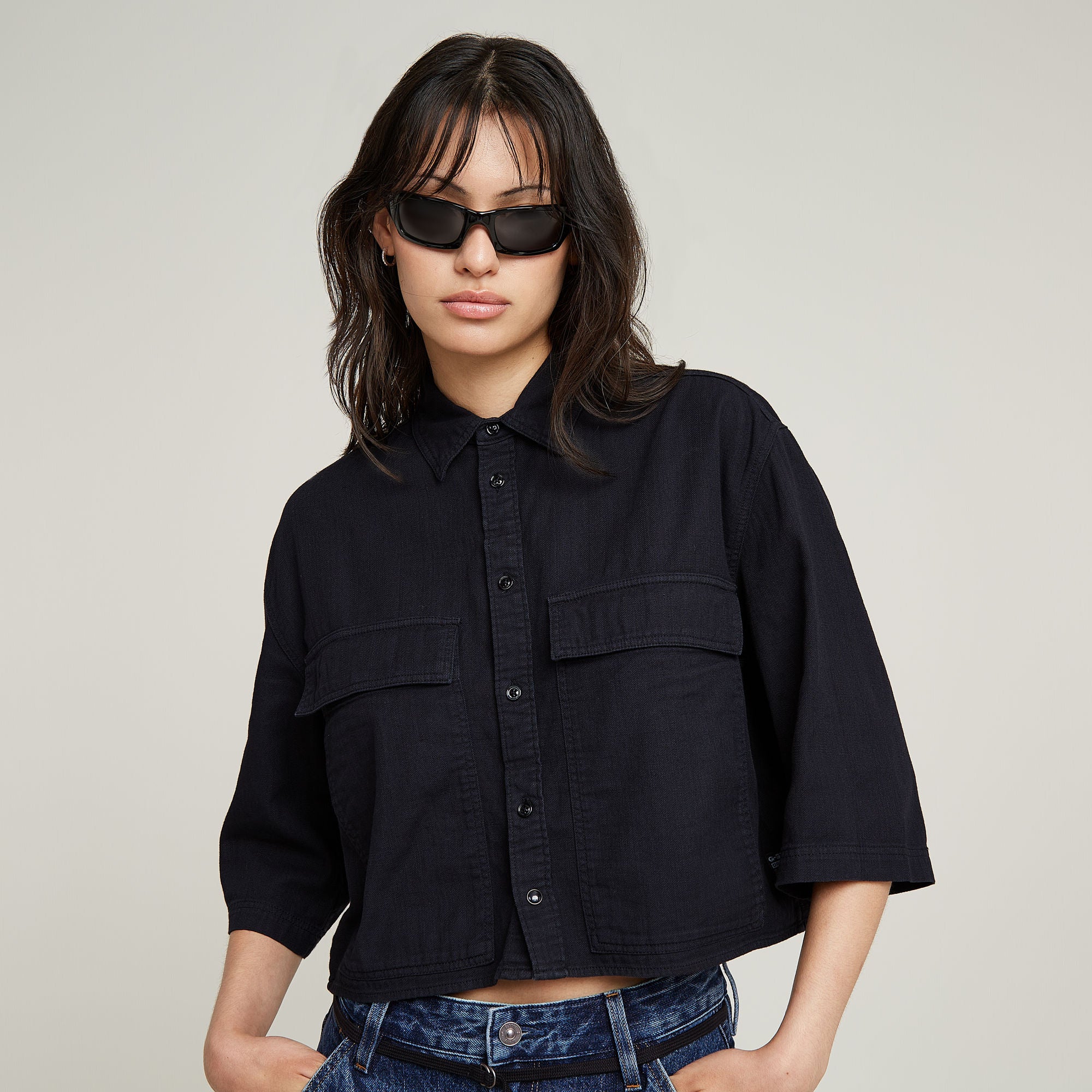 G-Star Raw - Boxy SS Shirt - Dark Black GD
