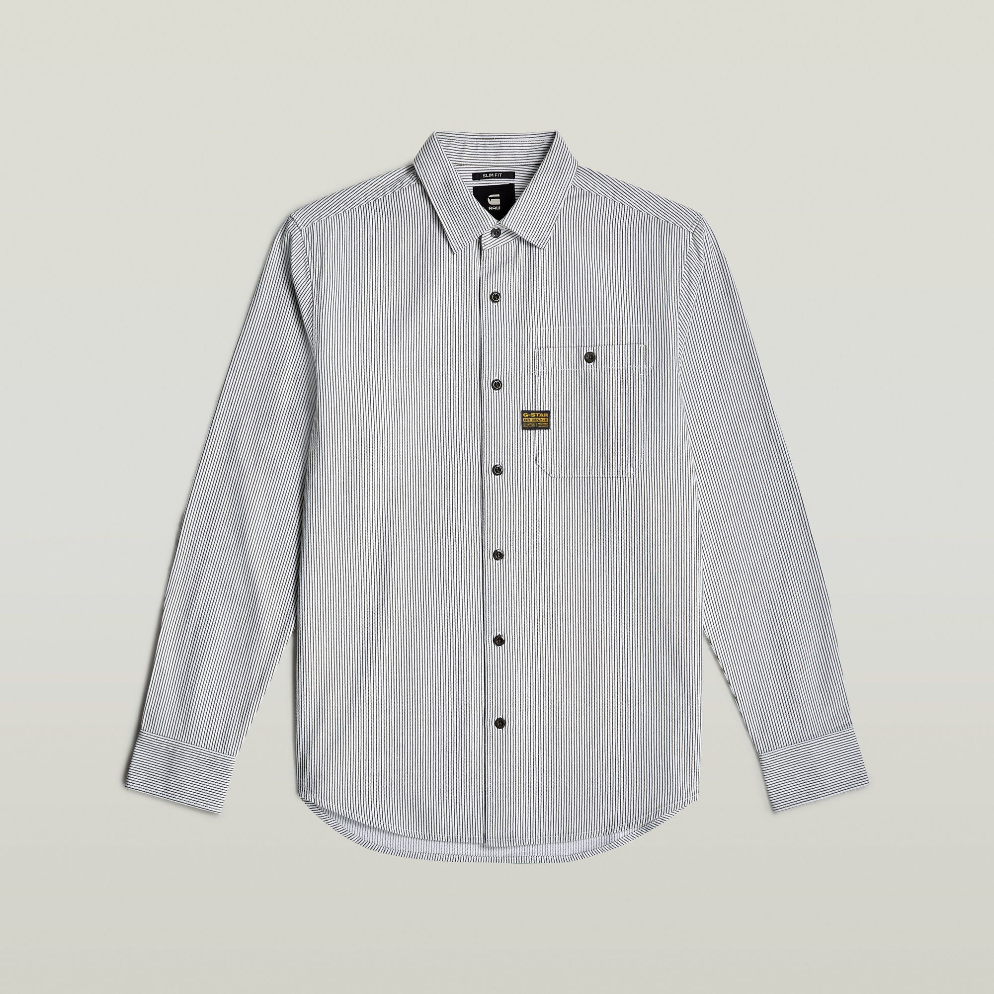 G-Star Raw - Bristum 2.0 Slim LS Shirt - Mayfly/White Stripe
