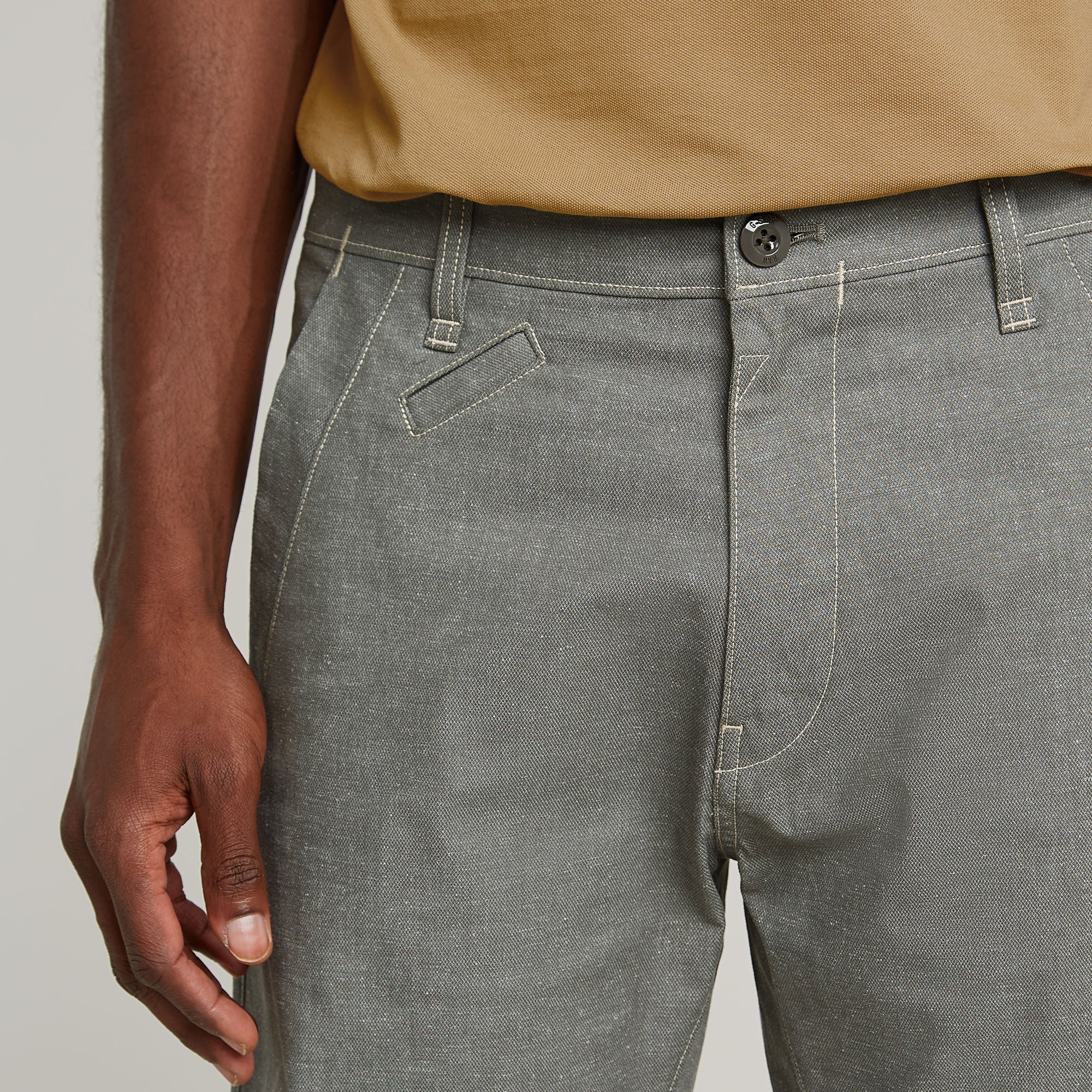 G-Star Raw - Bronson 3.0 Slim Chino Short - GS Grey/Milk Dobby