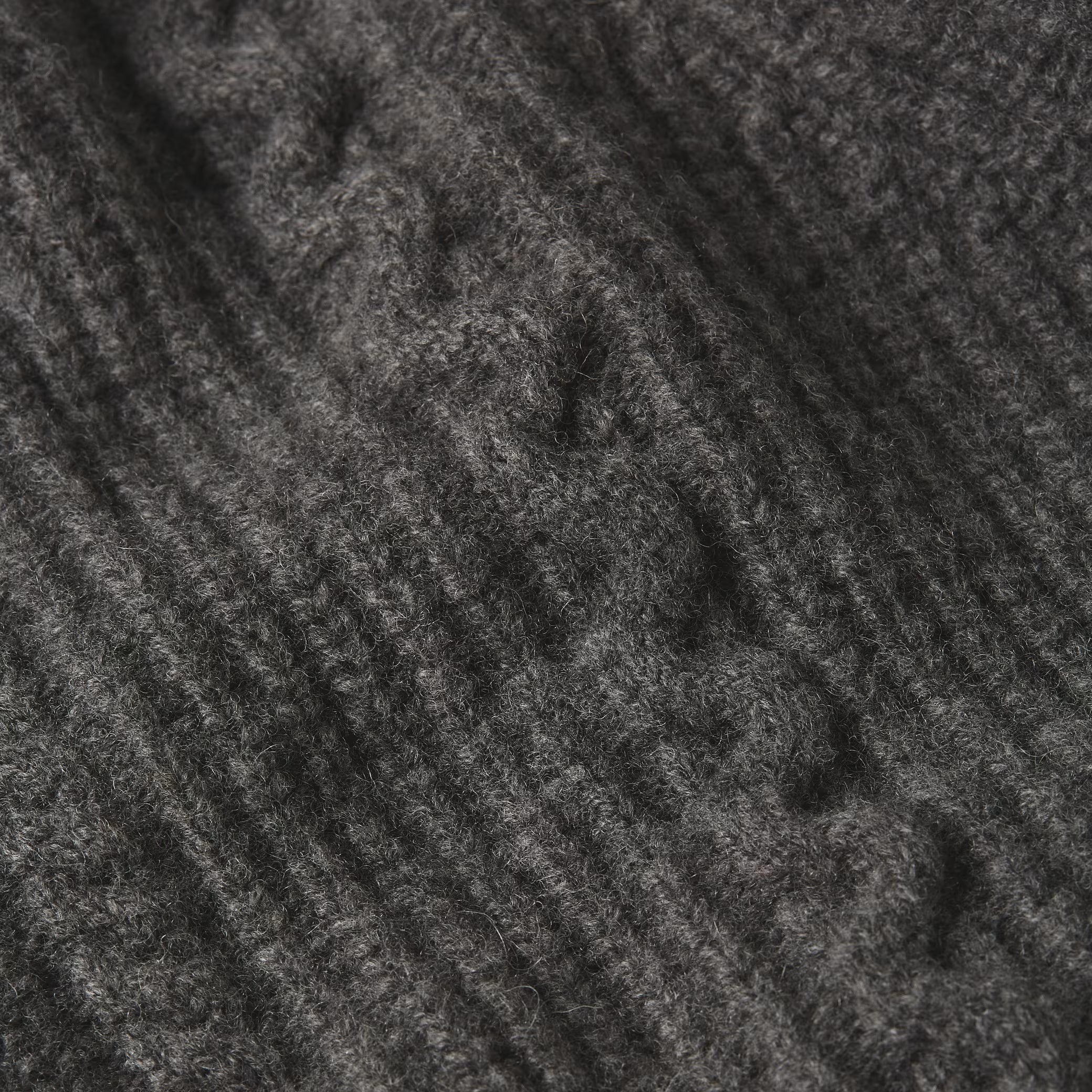 G-Star Raw - Cable Double Collar Knit - Granite Heather