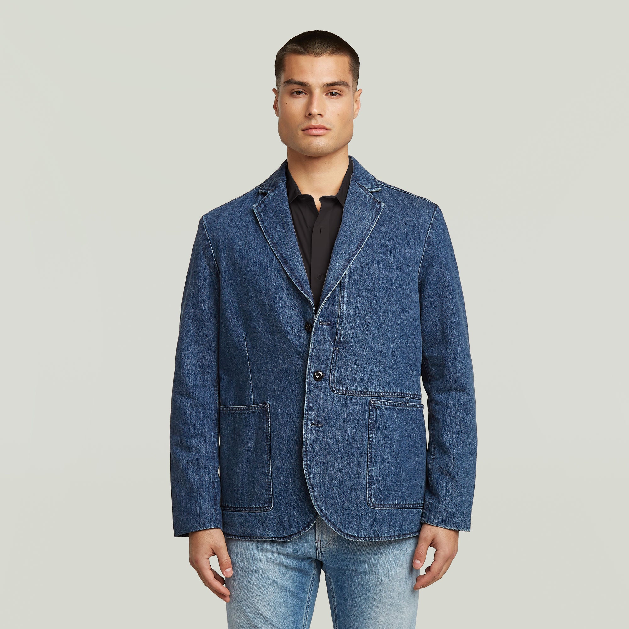 G-Star Raw - Chore Casual Denim Blazer - Worn In Blue Creek