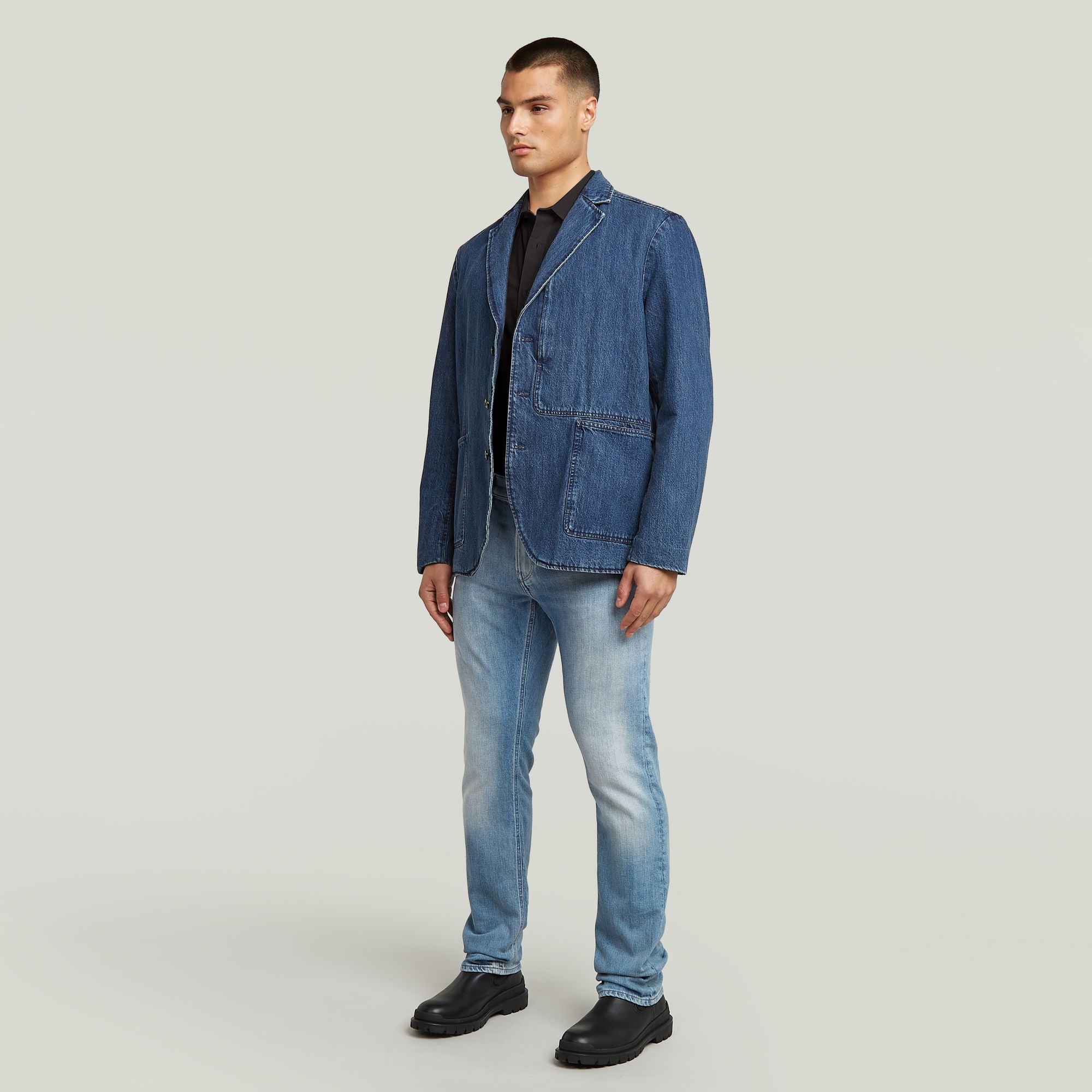 G-Star Raw - Chore Casual Denim Blazer - Worn In Blue Creek