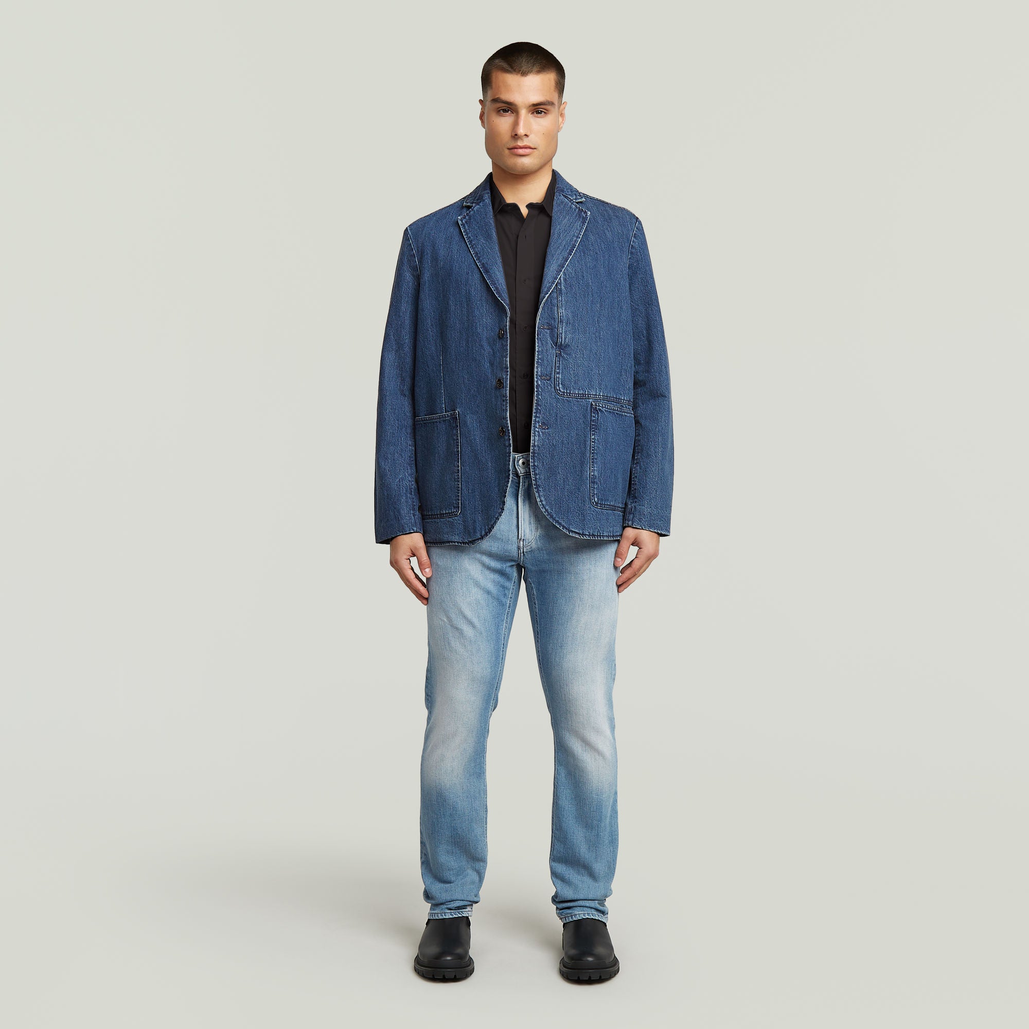 G-Star Raw - Chore Casual Denim Blazer - Worn In Blue Creek