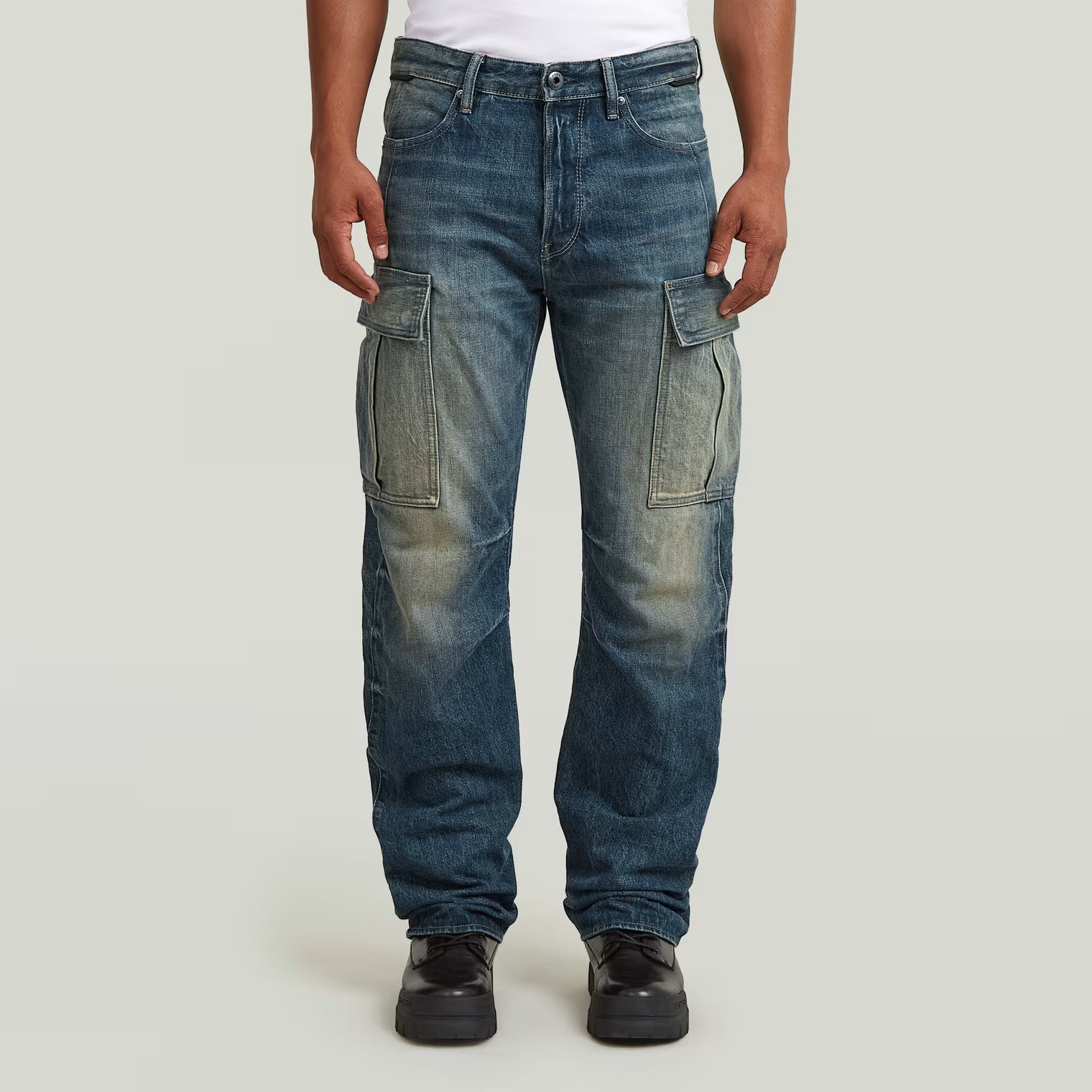 G-Star Raw - Contor 3D Regular Cargo Jean - Antique Faded Blueschist