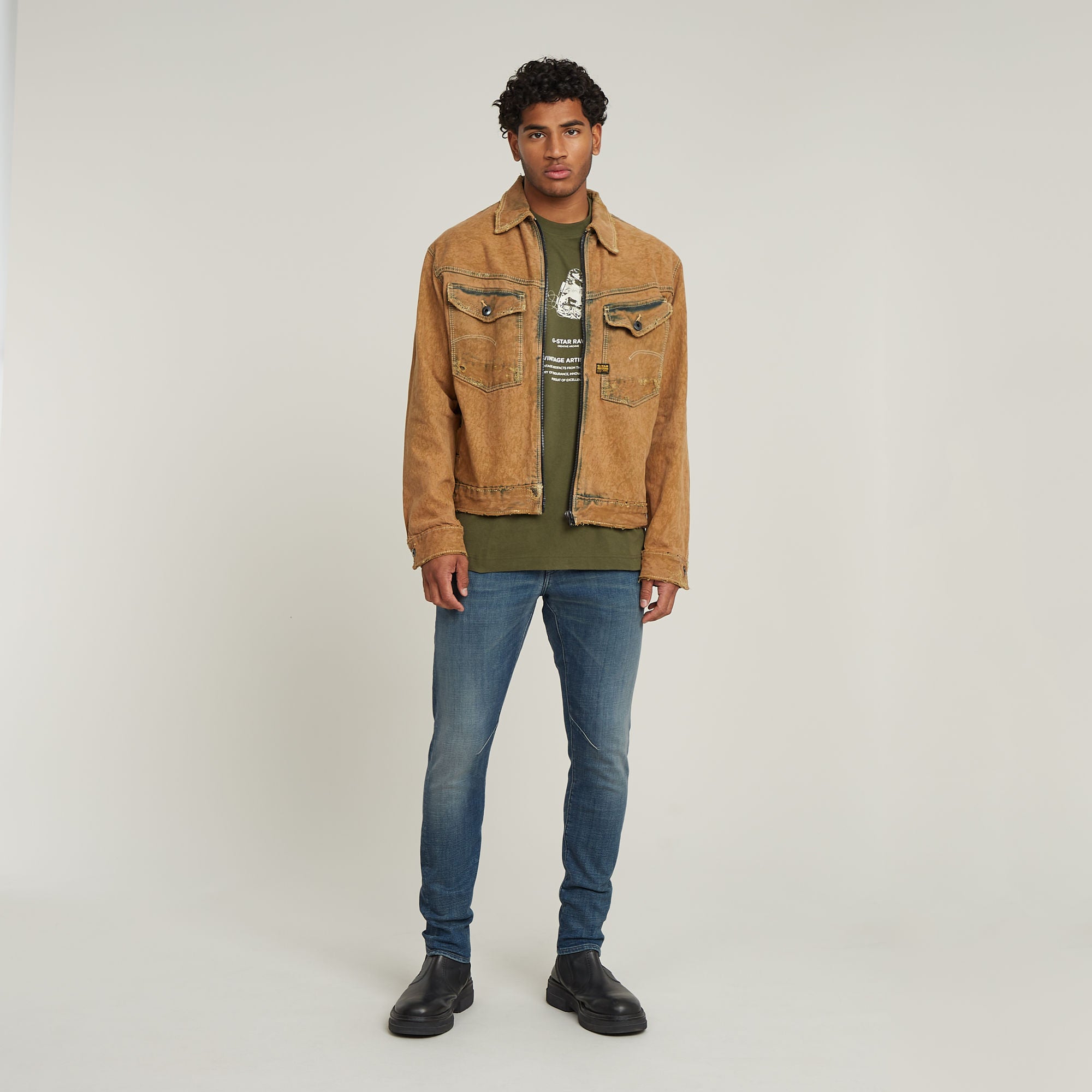 G-Star Raw - D-Staq 3D Slim Jean - Antique Faded Blue Kloof