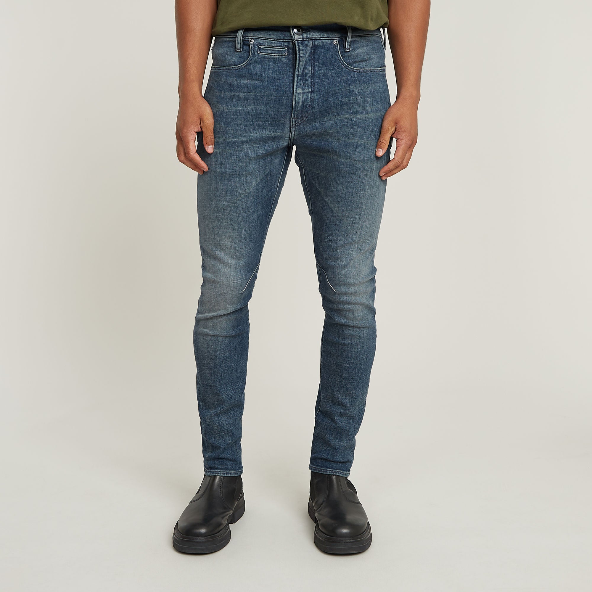 G-Star Raw - D-Staq 3D Slim Jean - Antique Faded Blue Kloof