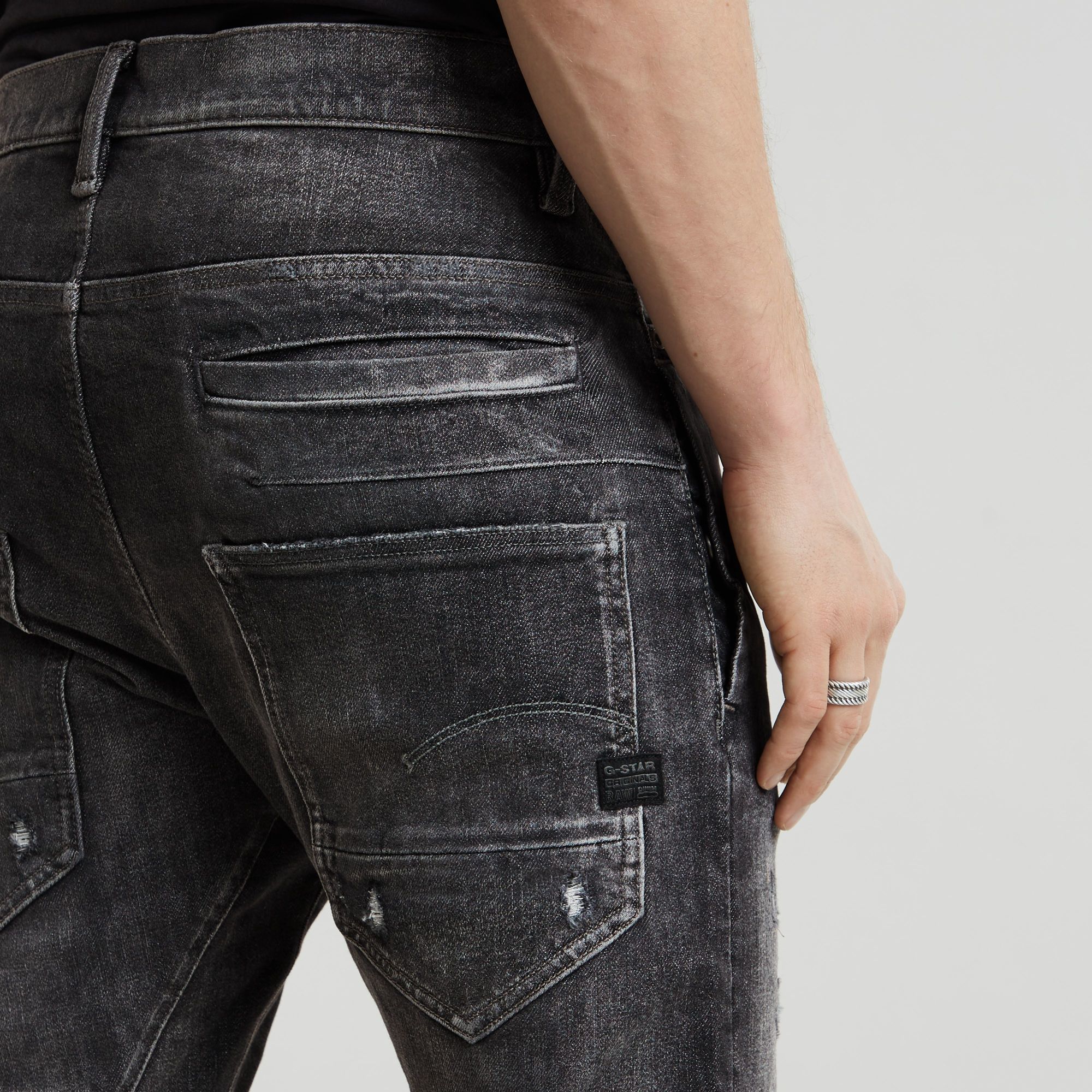 G-Star Raw - D-Staq 3D Slim Jean - Worn In Vulcanic Ash Restored