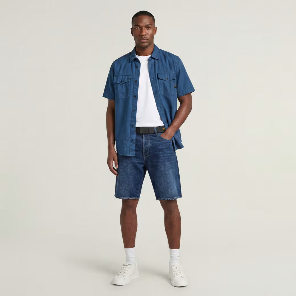 G-Star Raw - Dakota Clean Edge Short - Worn In Blue Galena