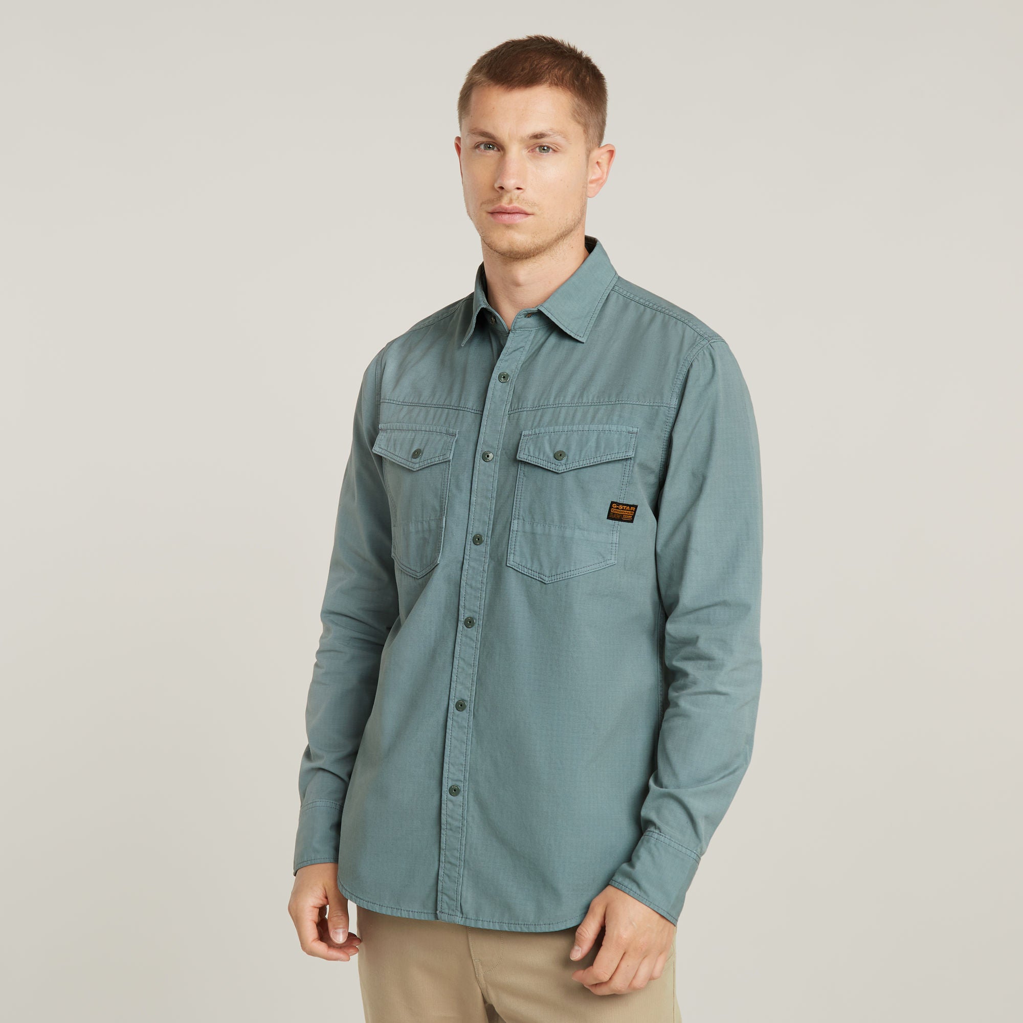 G-Star Raw - Dakota Slim LS Shirt - Bolt Grey GD