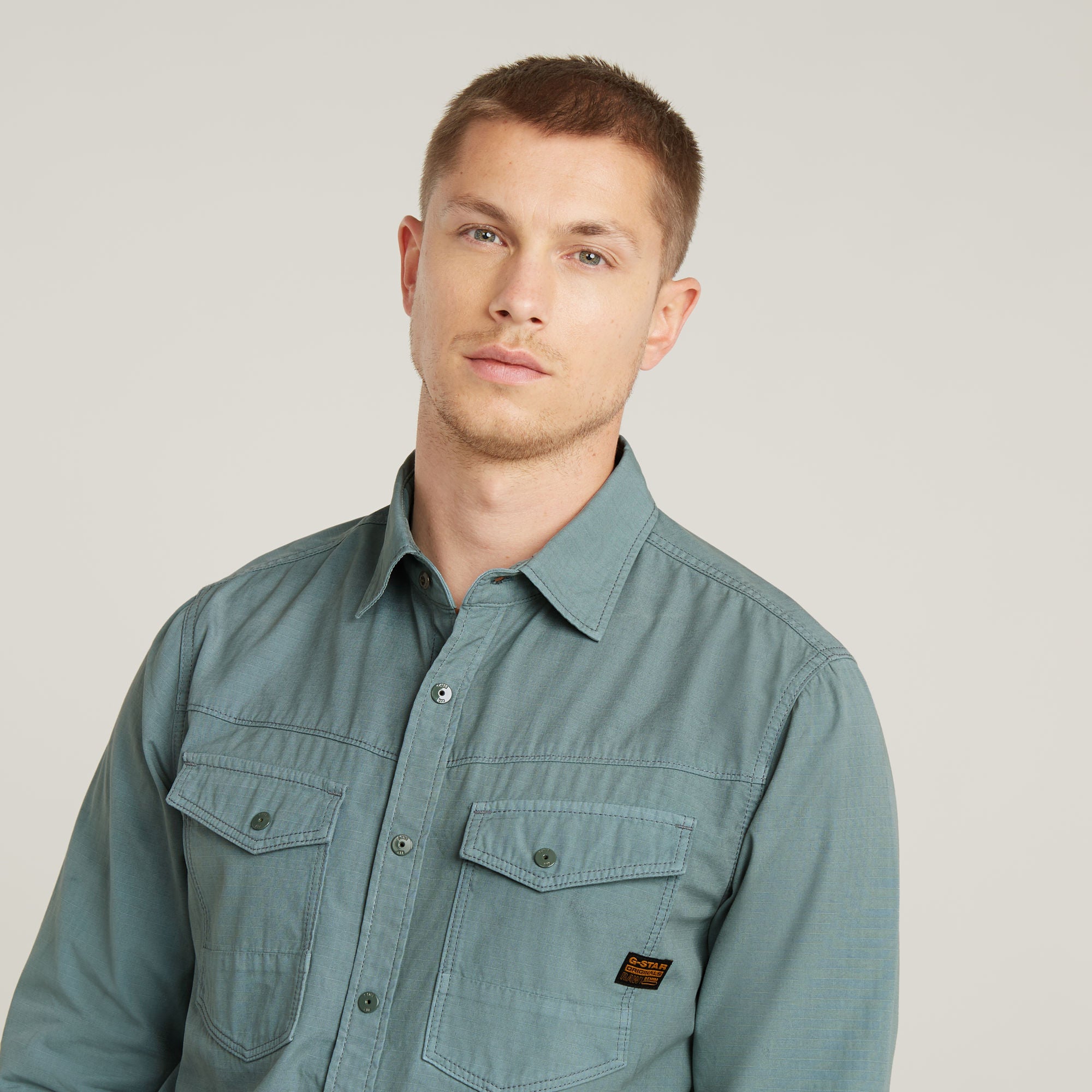 G-Star Raw - Dakota Slim LS Shirt - Bolt Grey GD