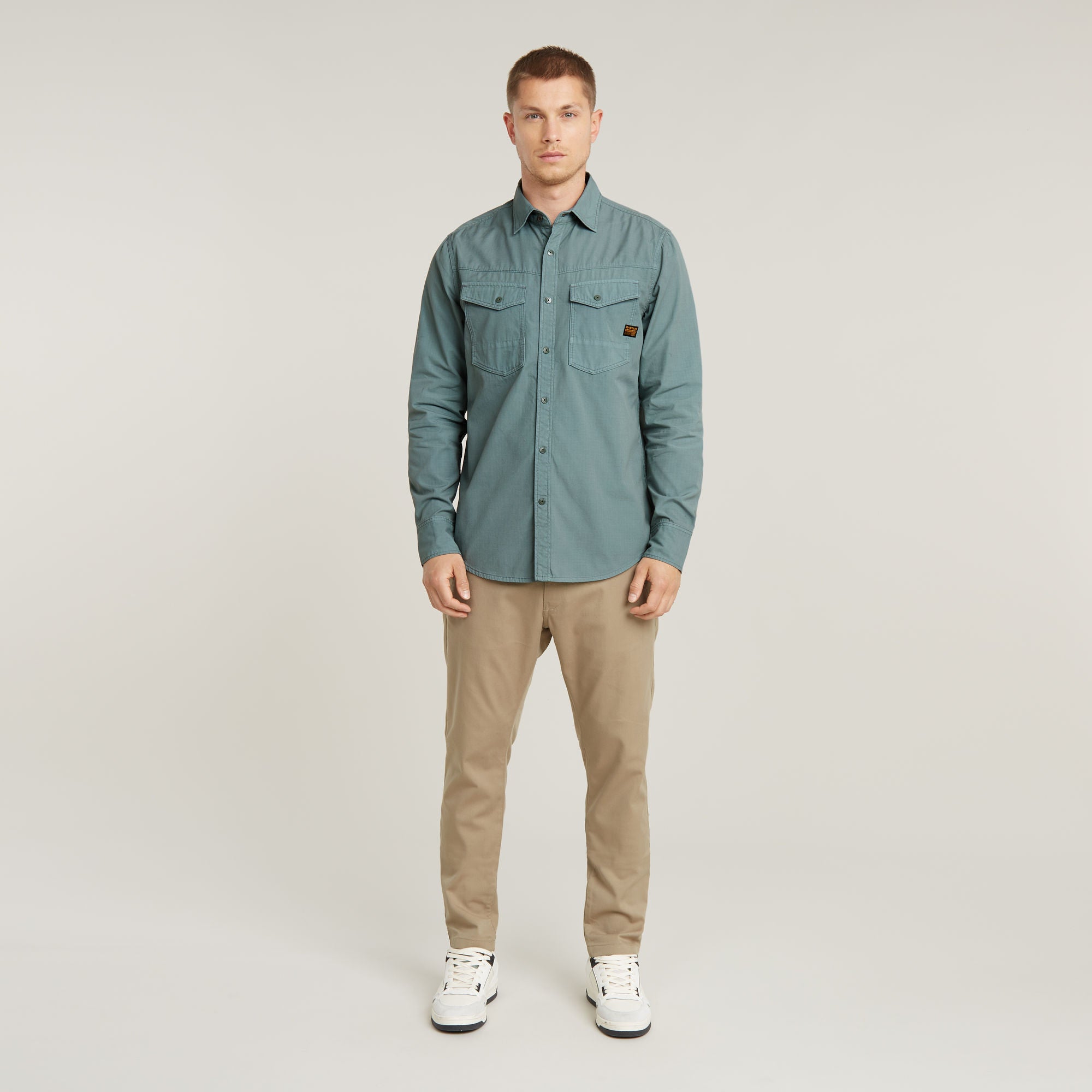 G-Star Raw - Dakota Slim LS Shirt - Bolt Grey GD