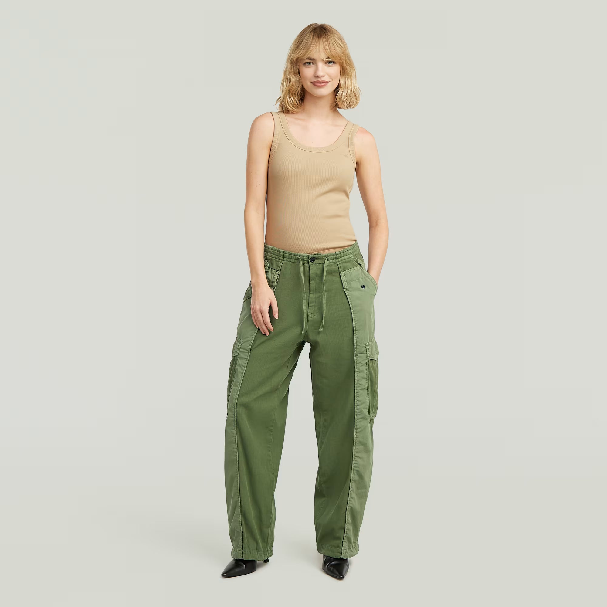 G-Star Raw - Fabric Mix Cargo Pant - Four Leaf Clover GD