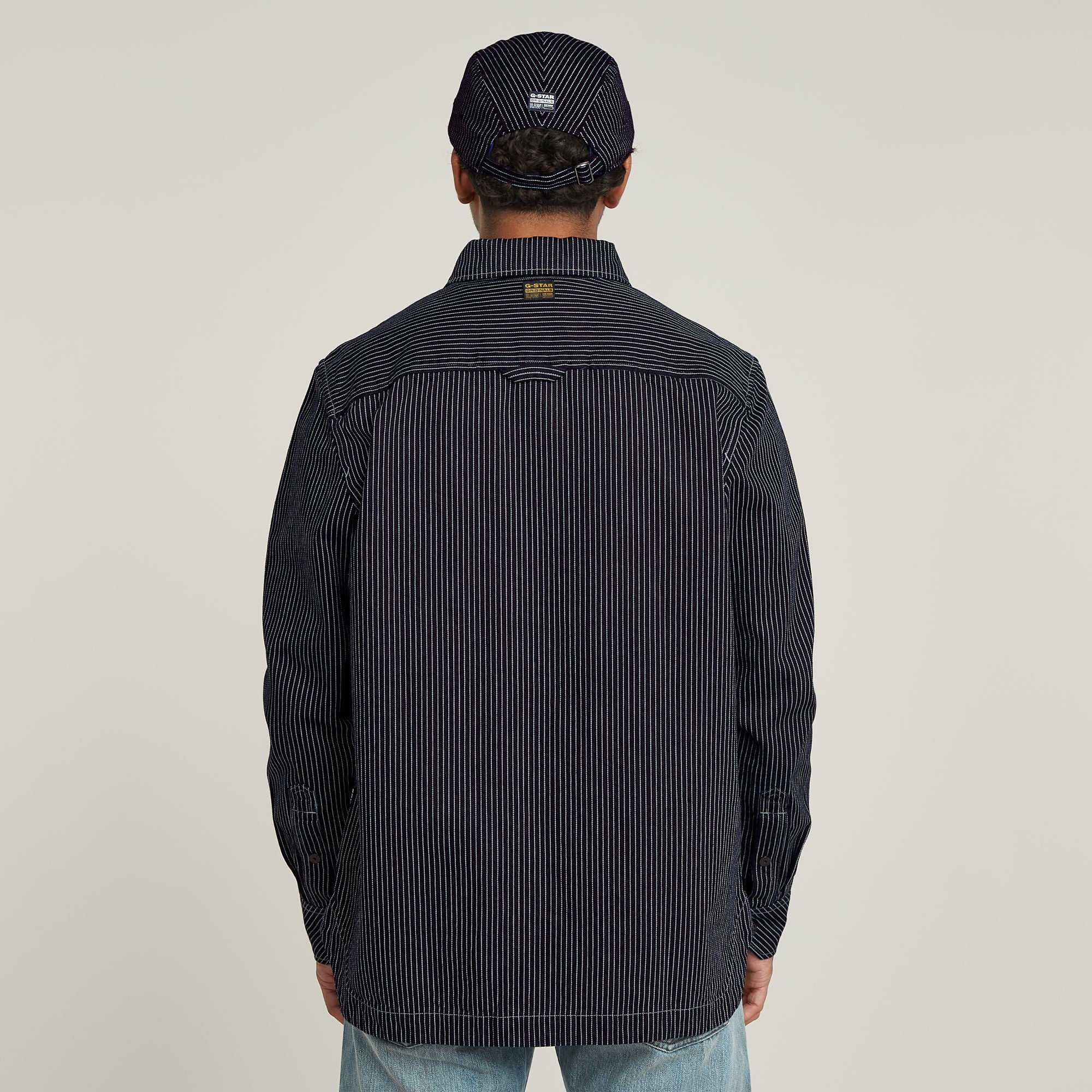 G-Star Raw - GPO Overshirt - Rinsed Pinstripe