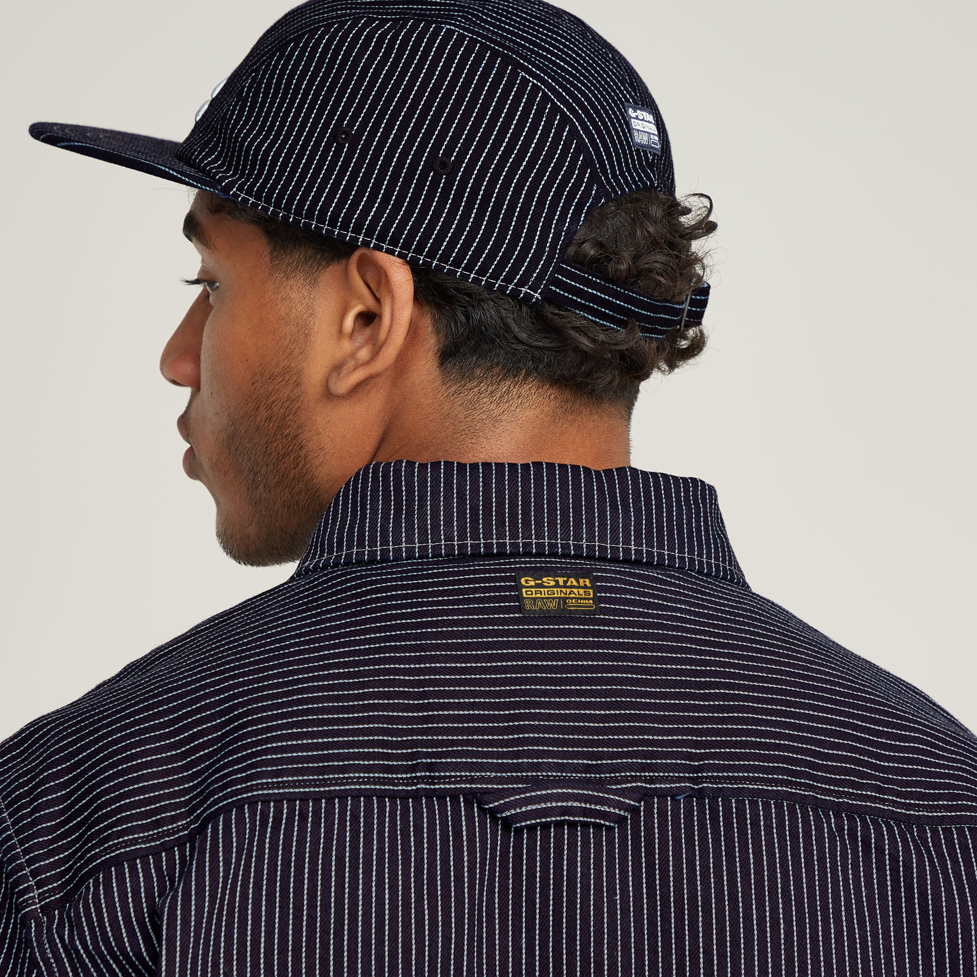 G-Star Raw - GPO Overshirt - Rinsed Pinstripe