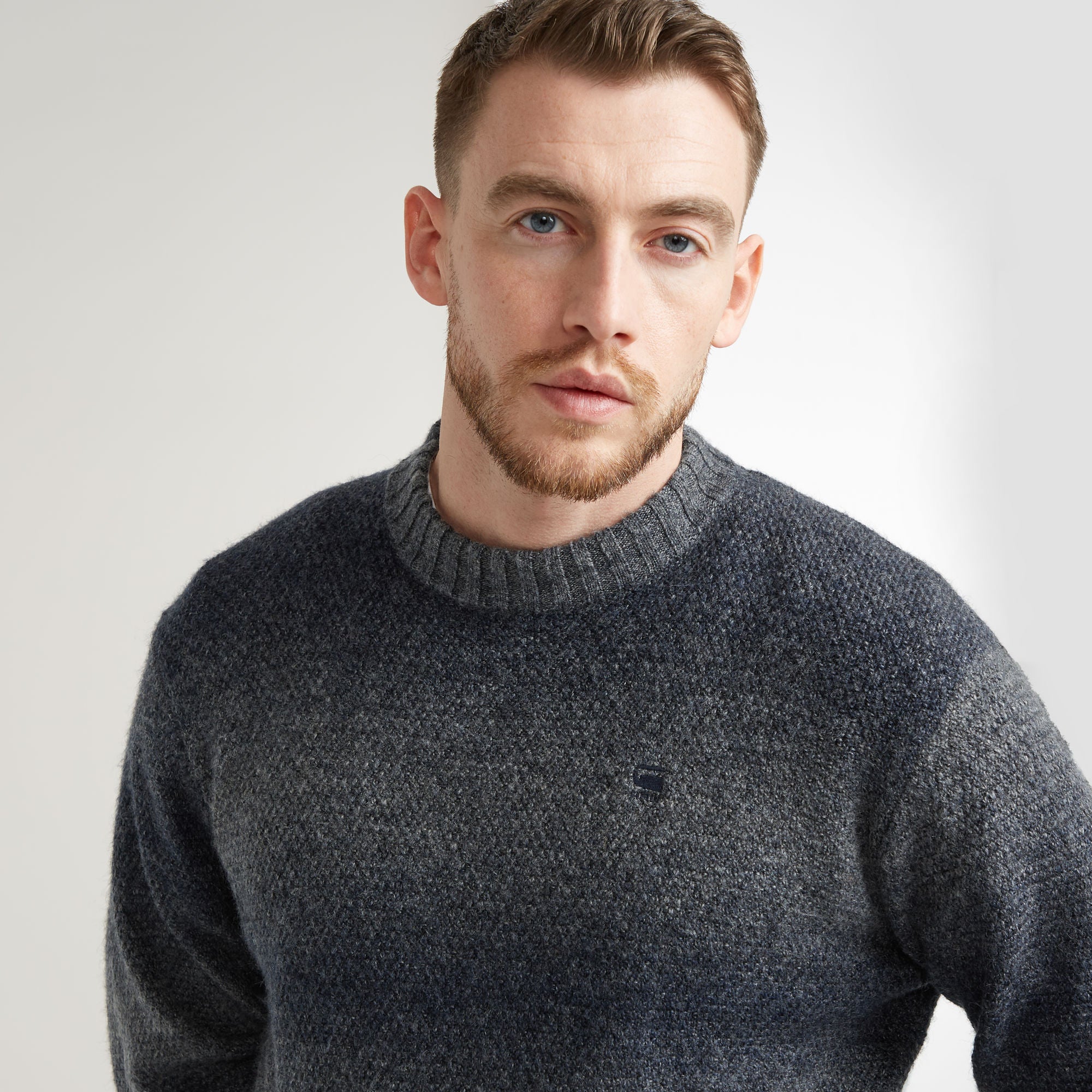 G-Star Raw - Gradient Knitted Sweater - Legion Blue Gradient
