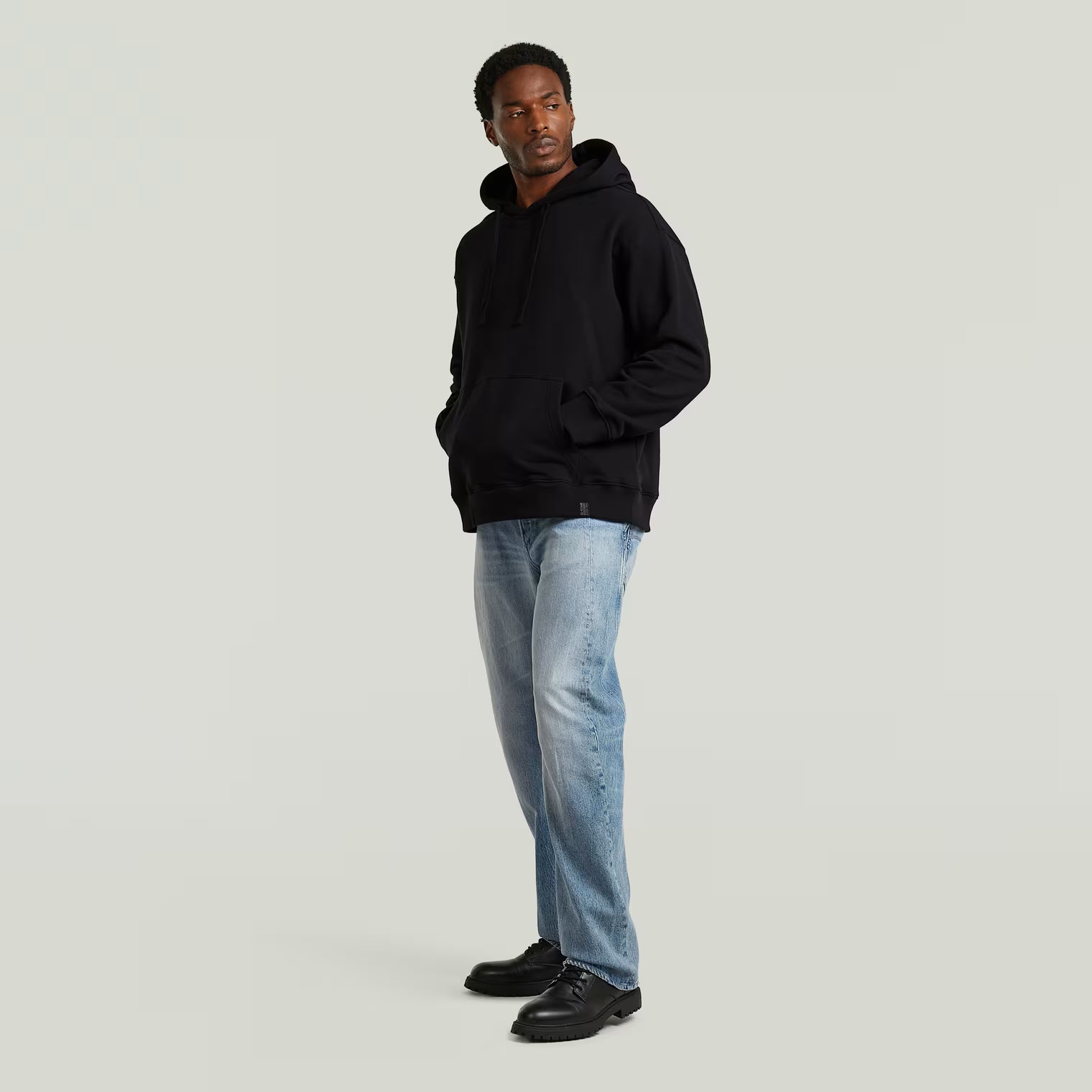 G-Star Raw - GS-01 Relaxed Hoodie - Dark Black