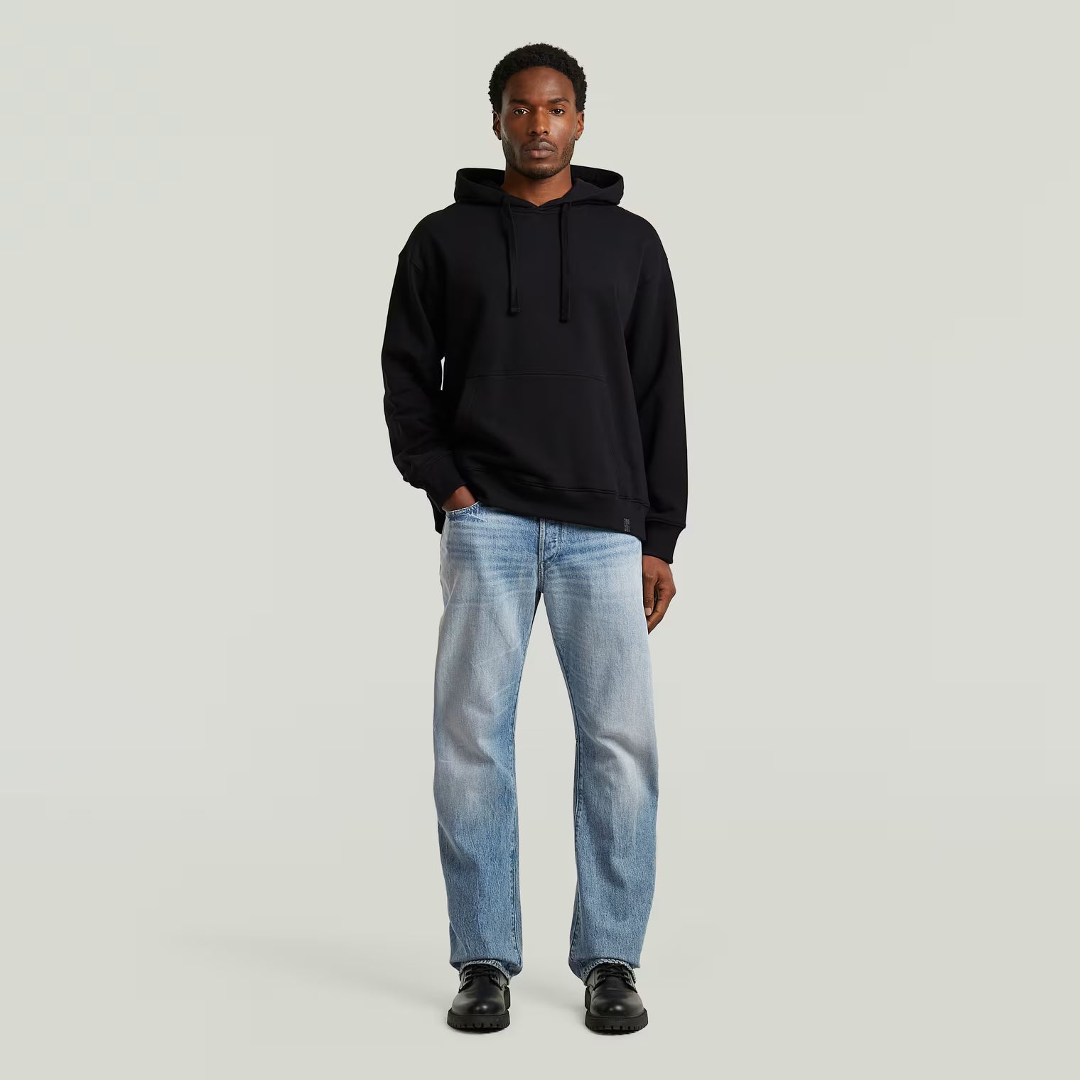 G-Star Raw - GS-01 Relaxed Hoodie - Dark Black