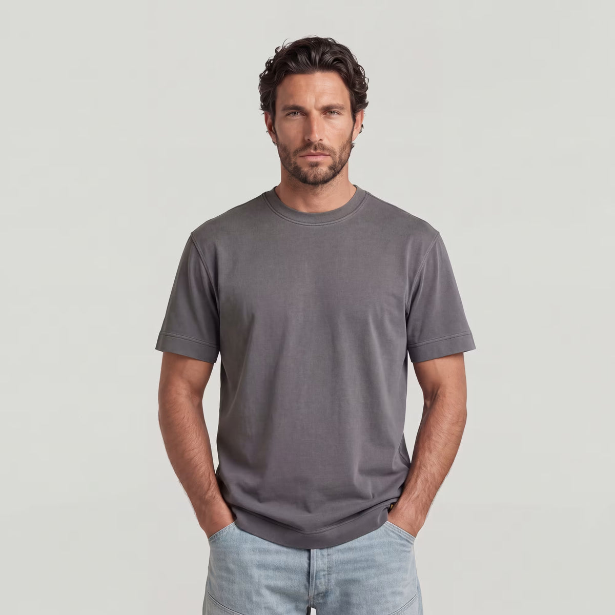 G-Star Raw - GS-01 Washed R Tee - Dark Black GD