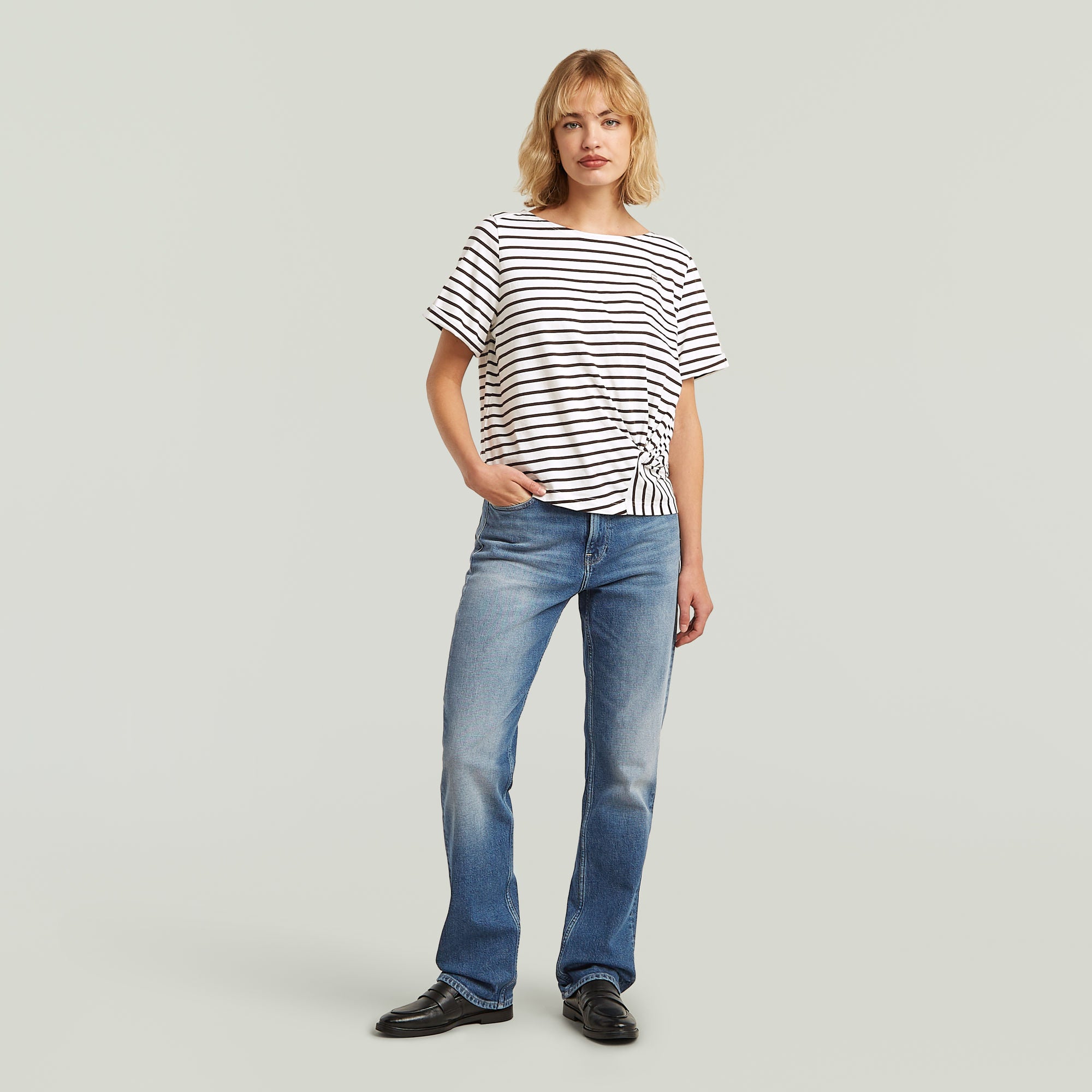 G-Star Raw - Iggie Straight Jean - Faded Antalya Blue