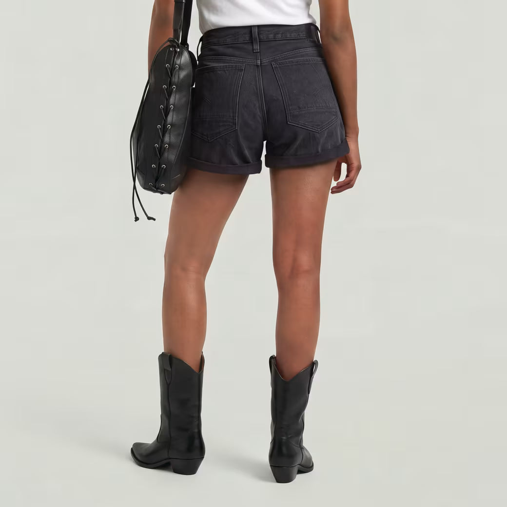 G-Star Raw - Judee Boyfriend Short - Worn In Black Smoke