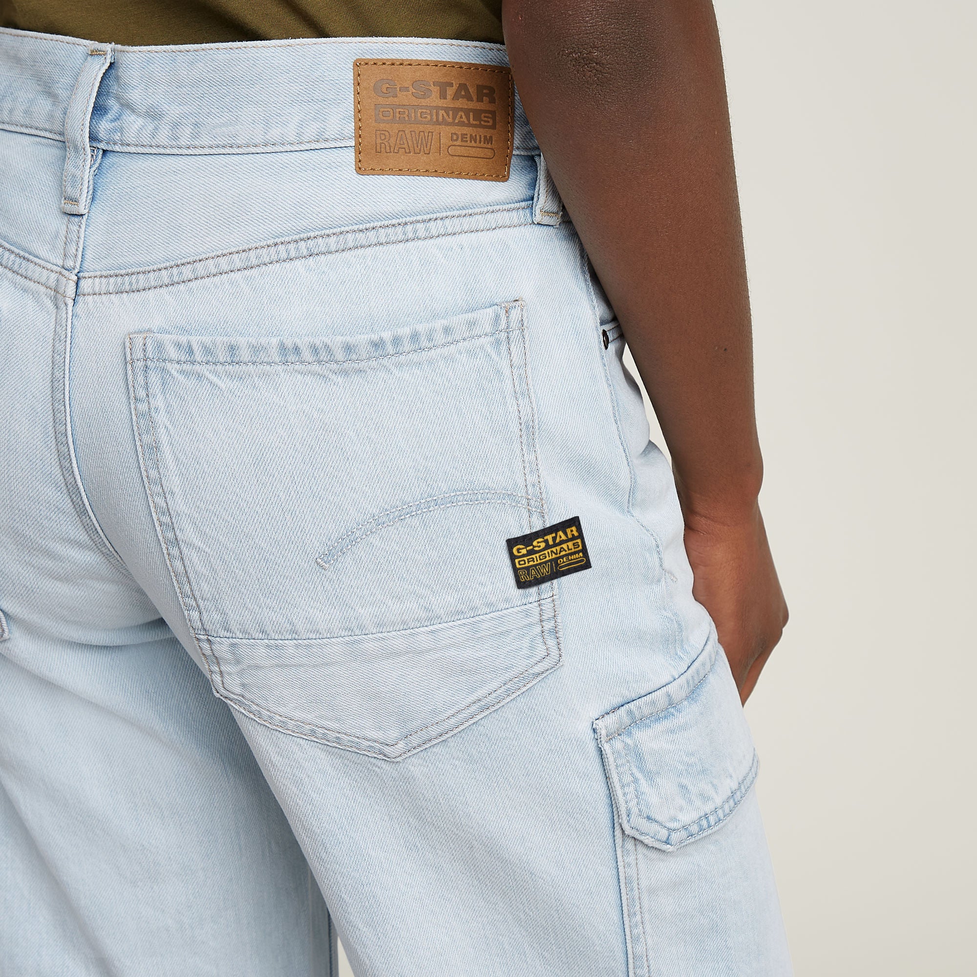 G-Star Raw - Judee Cargo Low Waist Loose Jean - Sun Faded Piscina Blue