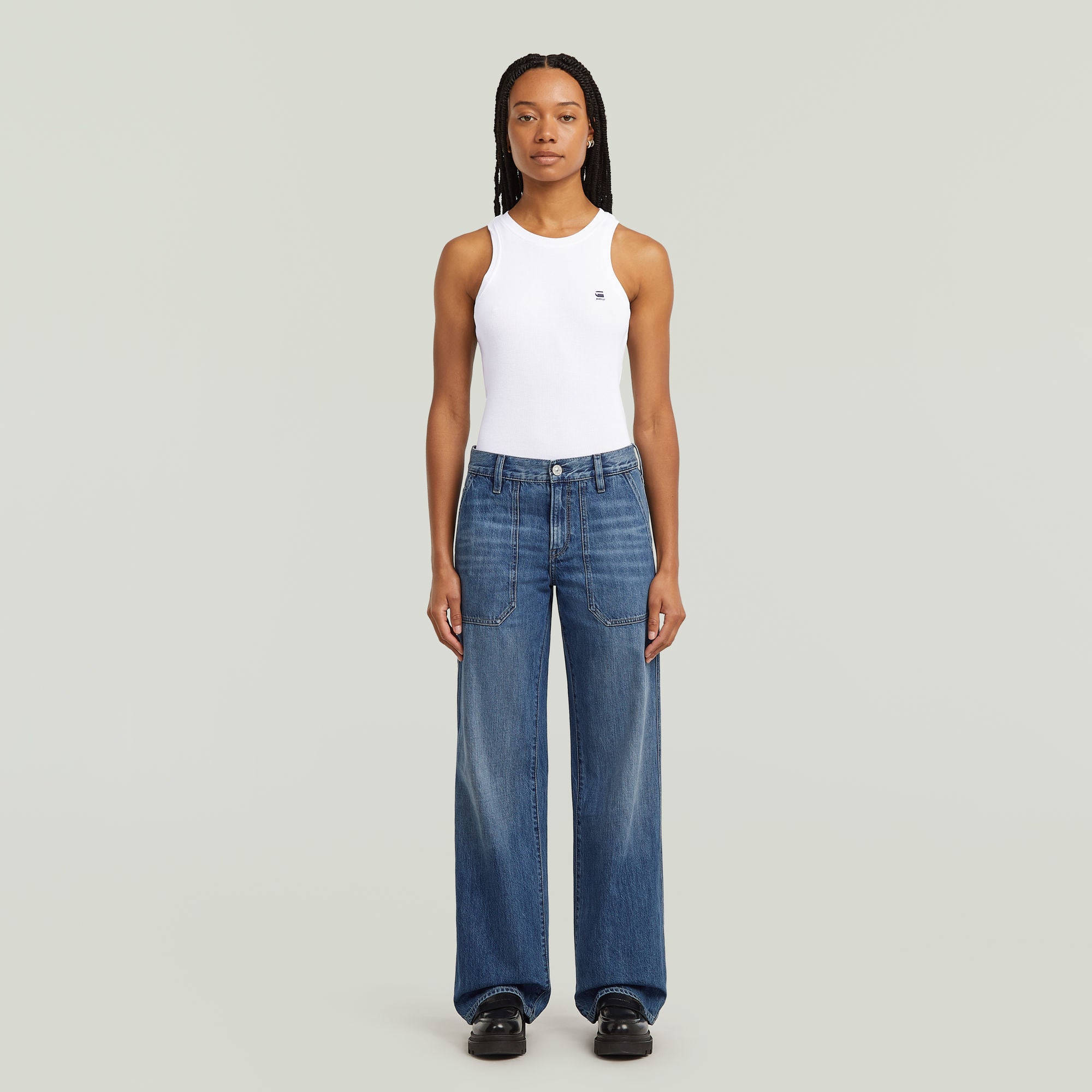 G-Star Raw - Judee Carpenter Loose Jean - Faded Cliffside Blue