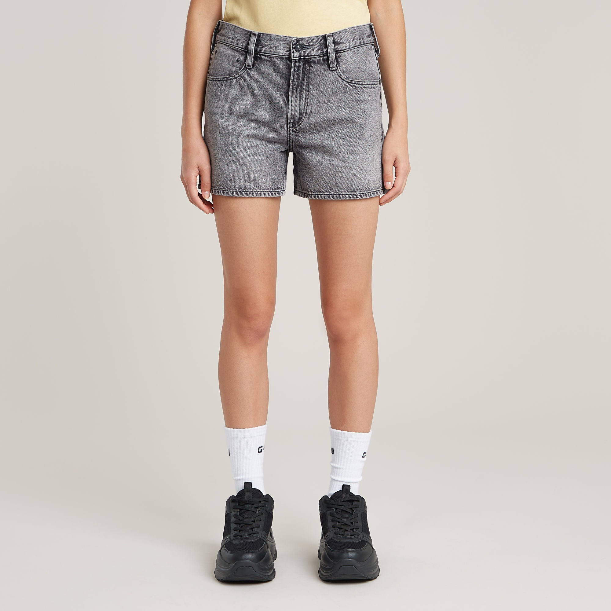 G-Star Raw - Judee Short Clean Edge - Sun Faded Eolith Grey