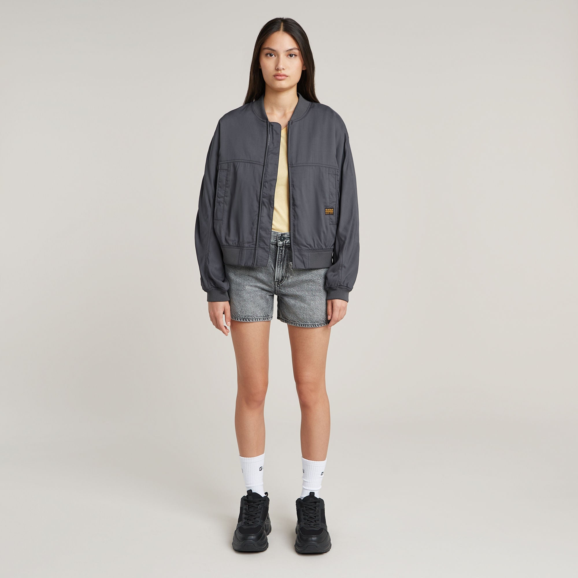 G-Star Raw - Judee Short Clean Edge - Sun Faded Eolith Grey