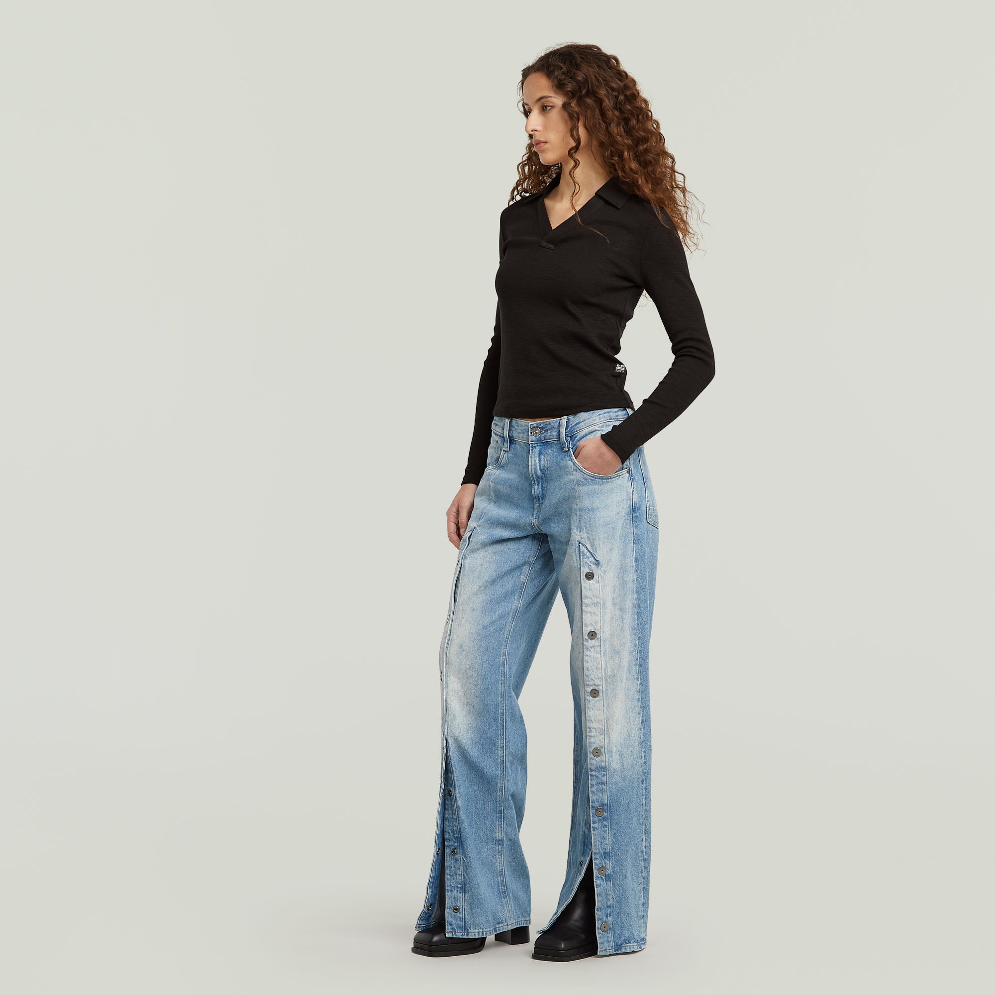 G-Star Raw - Judee Snaps Loose Jean - Vintage Powder Blue