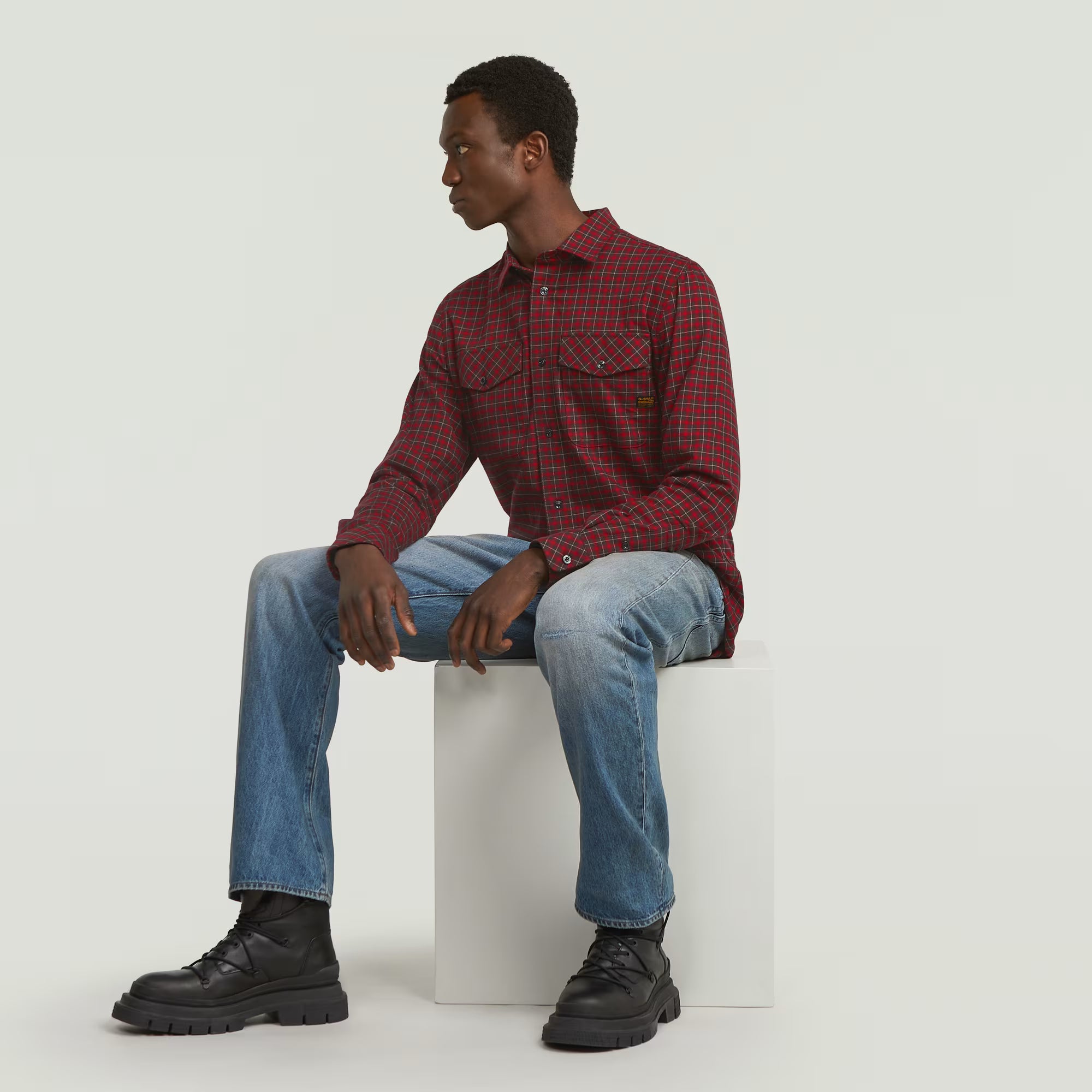 G-Star Raw - Marine Slim LS Shirt - Baron Chibi Check