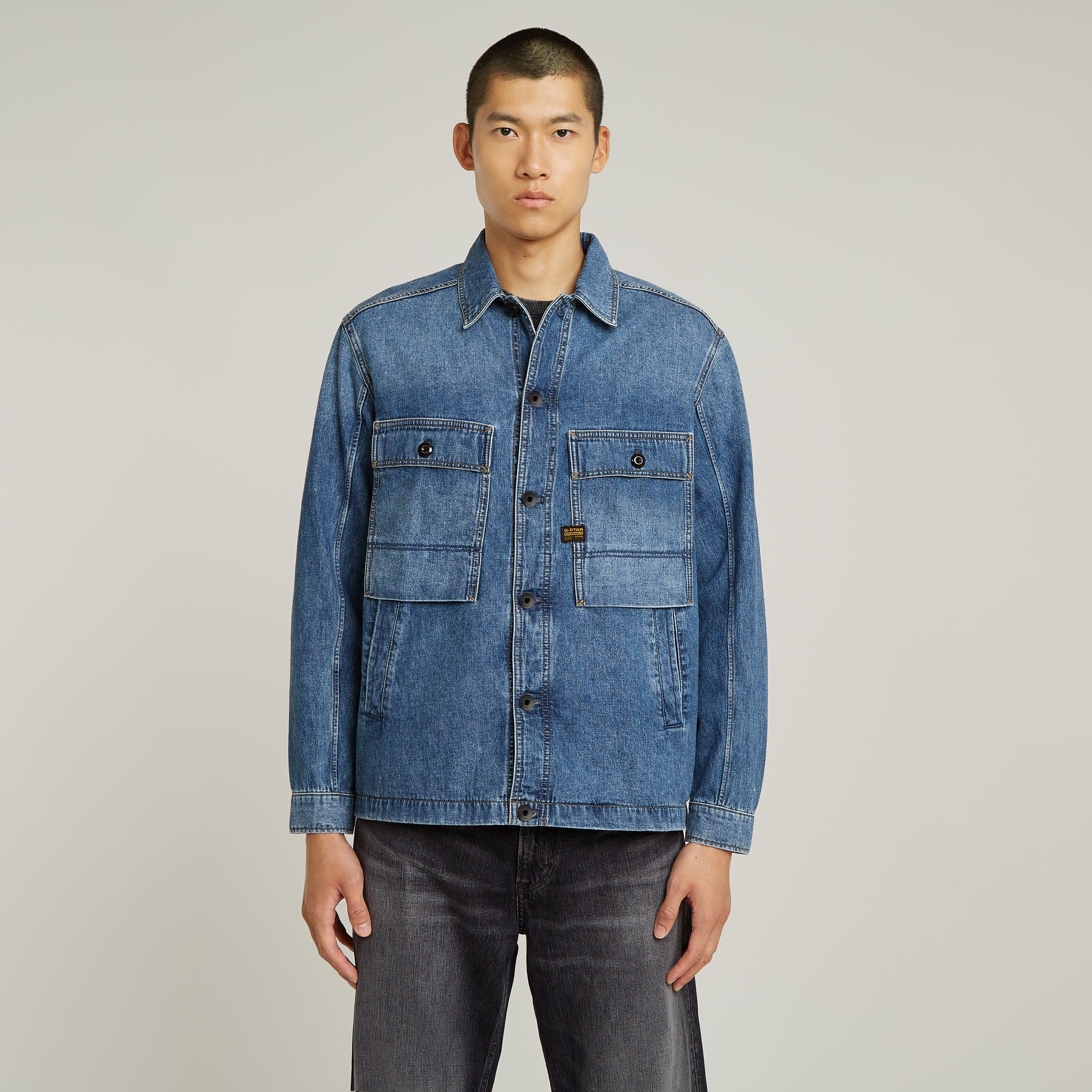 G-Star Raw - Mosa Overshirt - Faded Radiant Blue