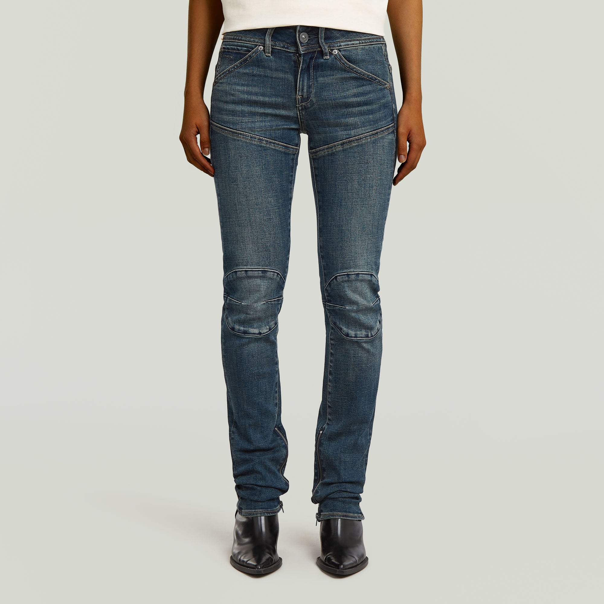 G-Star Raw - Moto 3D Slim W Jean - Antique Faded Cyclone