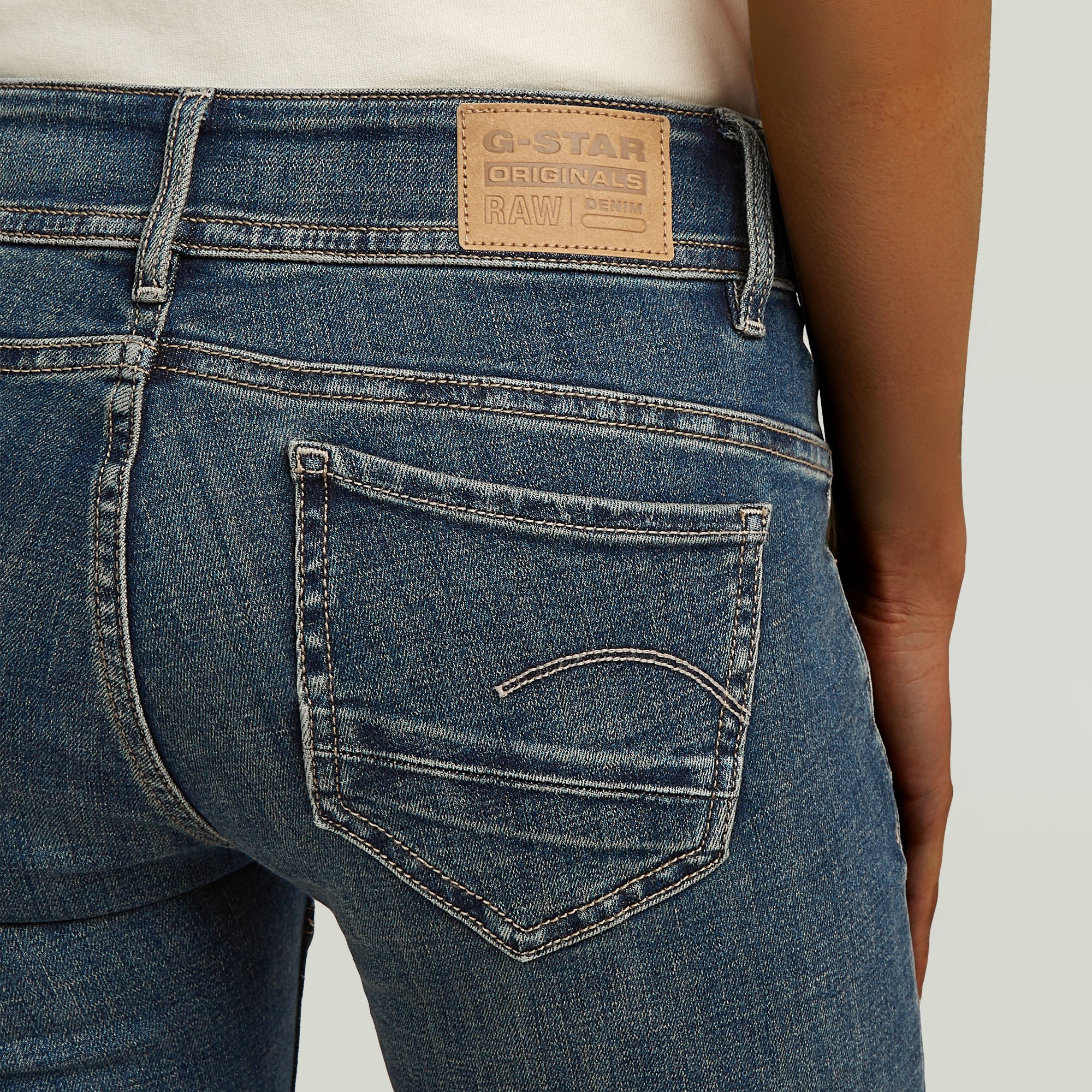 G-Star Raw - Moto 3D Slim W Jean - Antique Faded Cyclone